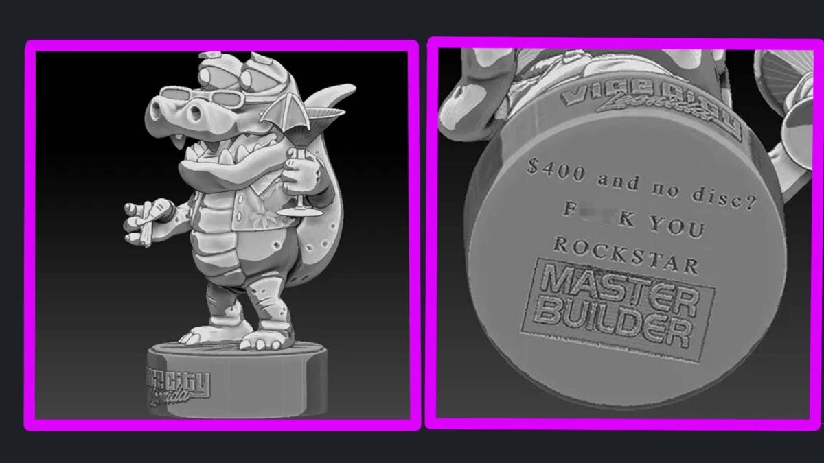 GTA 6's Collector's Box Gator Statue Can Now Be 3D Printed: '$400 And No Disc? F**k You Rockstar'
