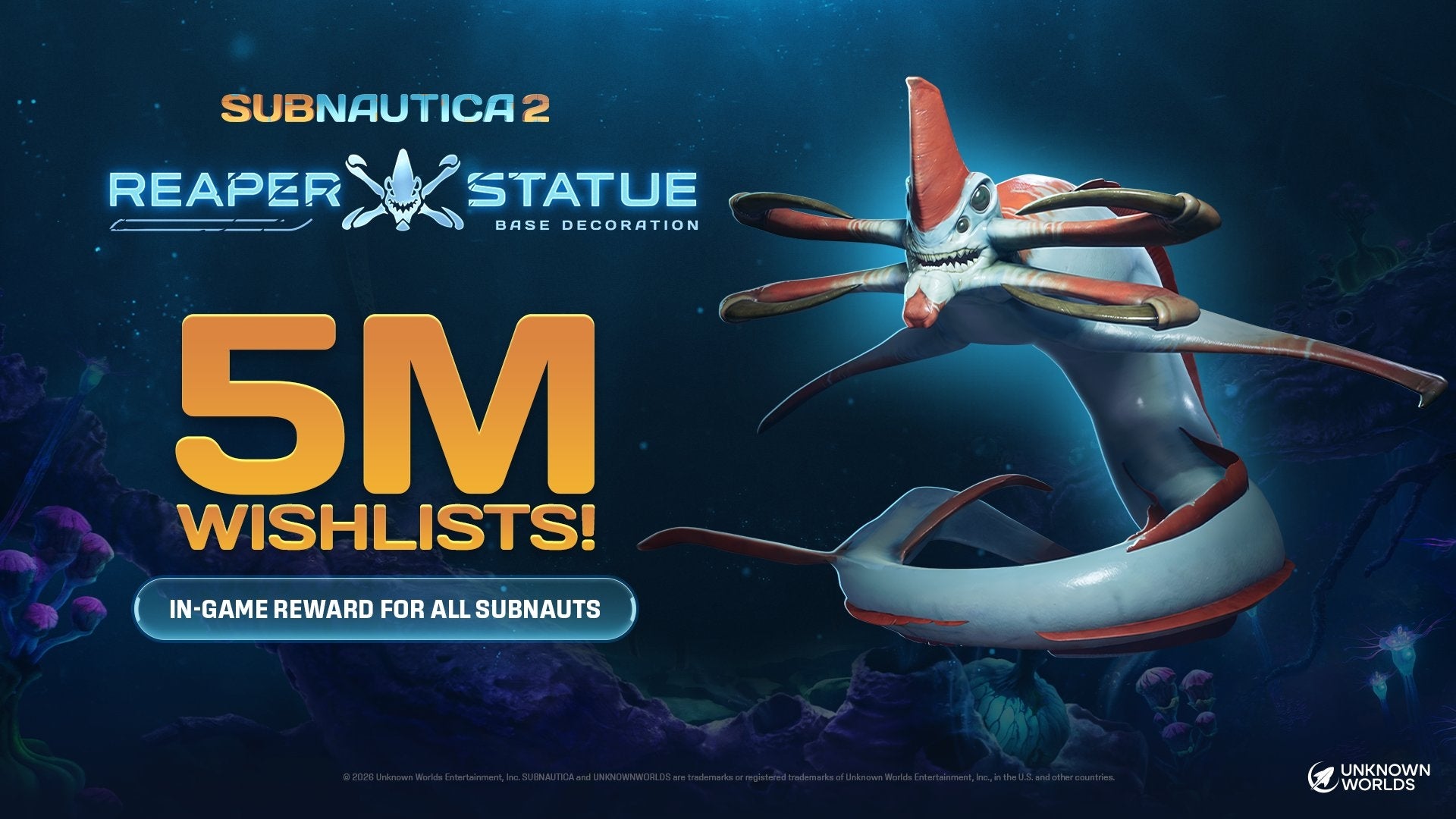Subnautica 2 hits 5 million wishlists and will offer players a small gift