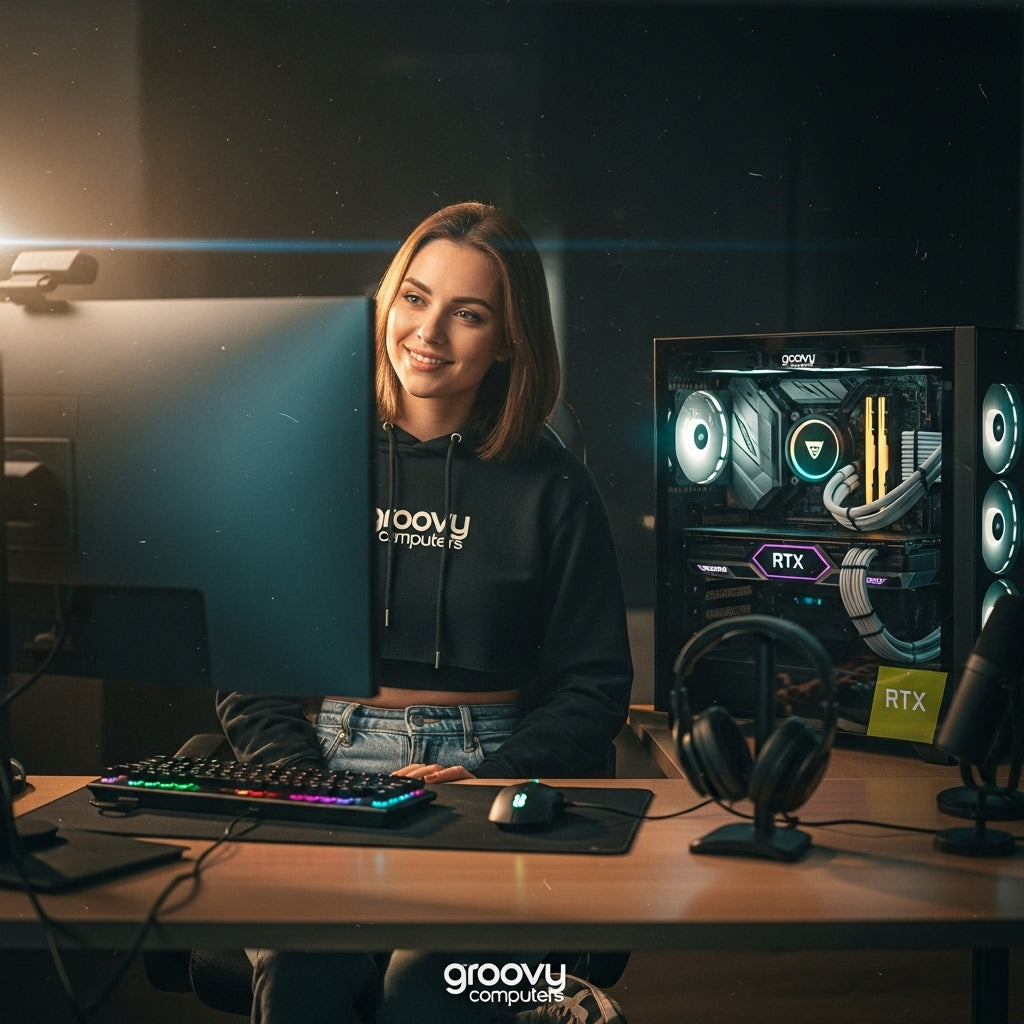 Upgrade Your Gaming Style with Groovy Computers: Casual, Stylish, Canadian-Built PC Setup, Flexible Financing & Elite Performance for Gamers, Streamers & Creators!