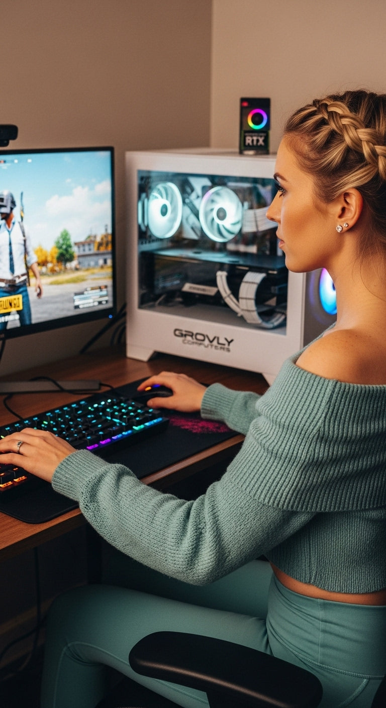 Elevate Your Gaming Setup with Canadian Craftsmanship — Stunning RGB PCs, Ultrawide Monitors, and Stylish Comfort for Streamers and Creators! Level Up Today at GroovyComputers.ca