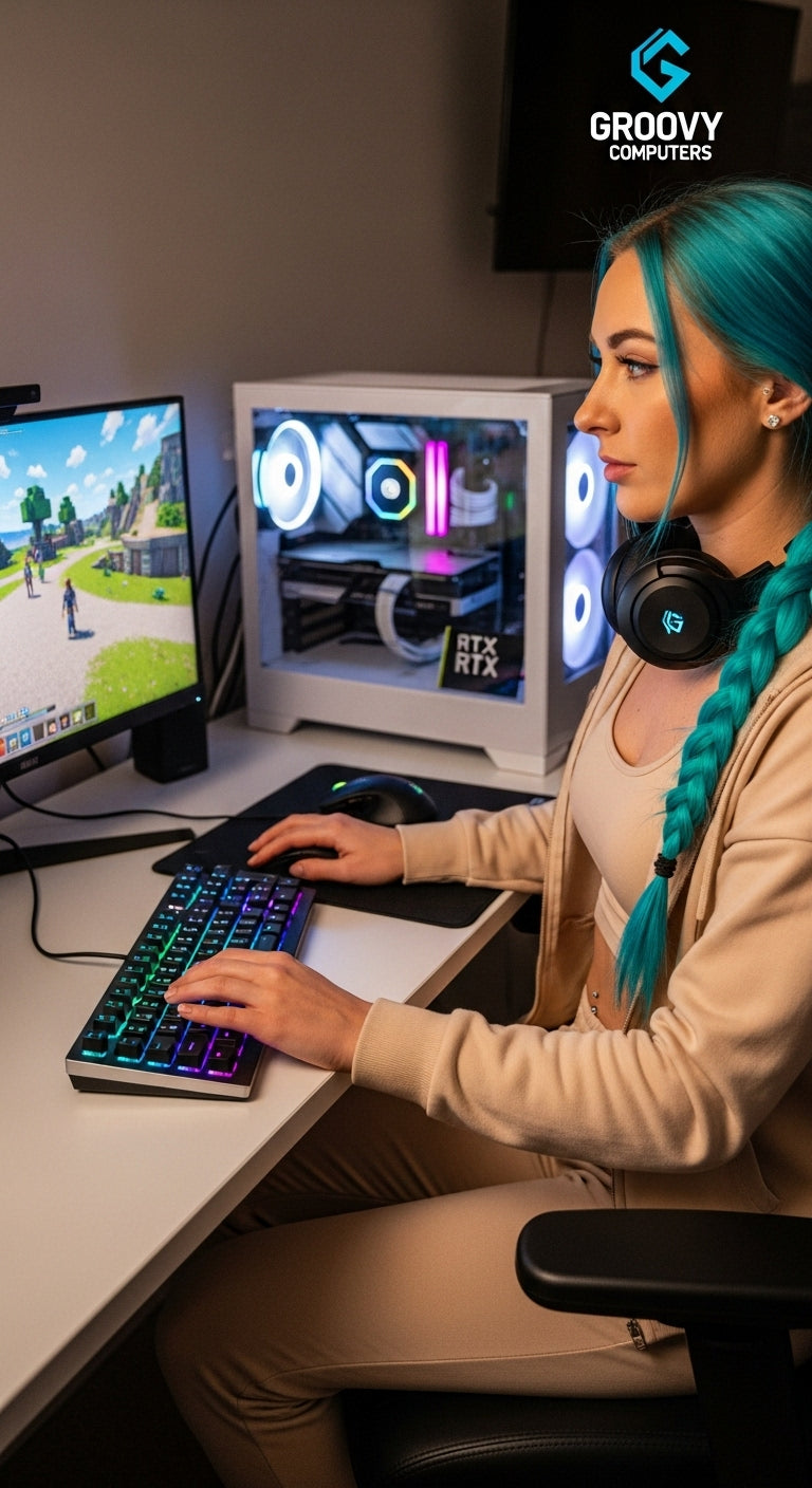 Upgrade Your Gaming Setup with Stylish, Canadian-Built Custom PCs and Fashionable Gear — Perfect for Minecraft Fans! Explore Flexible Financing Options at GroovyComputers.ca Today!