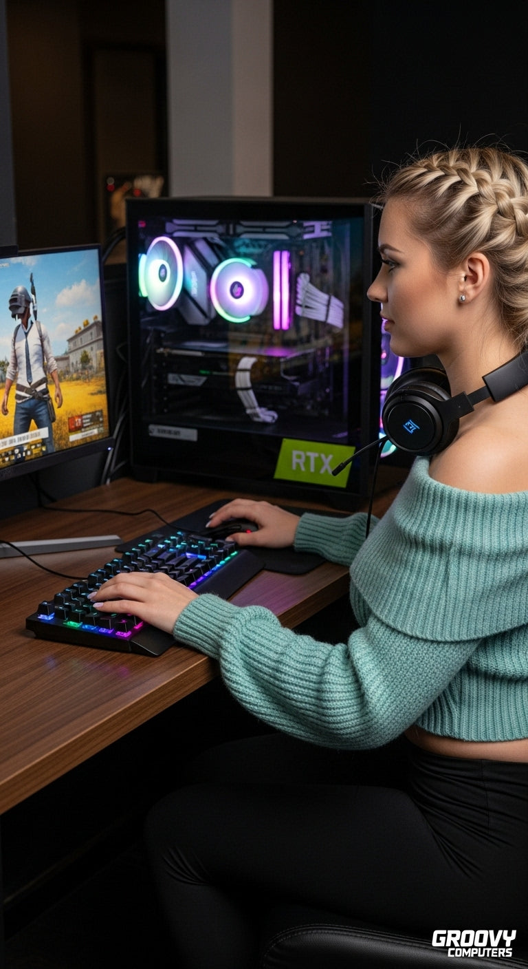 Level Up Your Gaming with Custom RGB PCs from Groovy Computers – Built for Streamers & Creators in Canada! Elevate your setup, enjoy flexible financing, and conquer your favorite titles today!