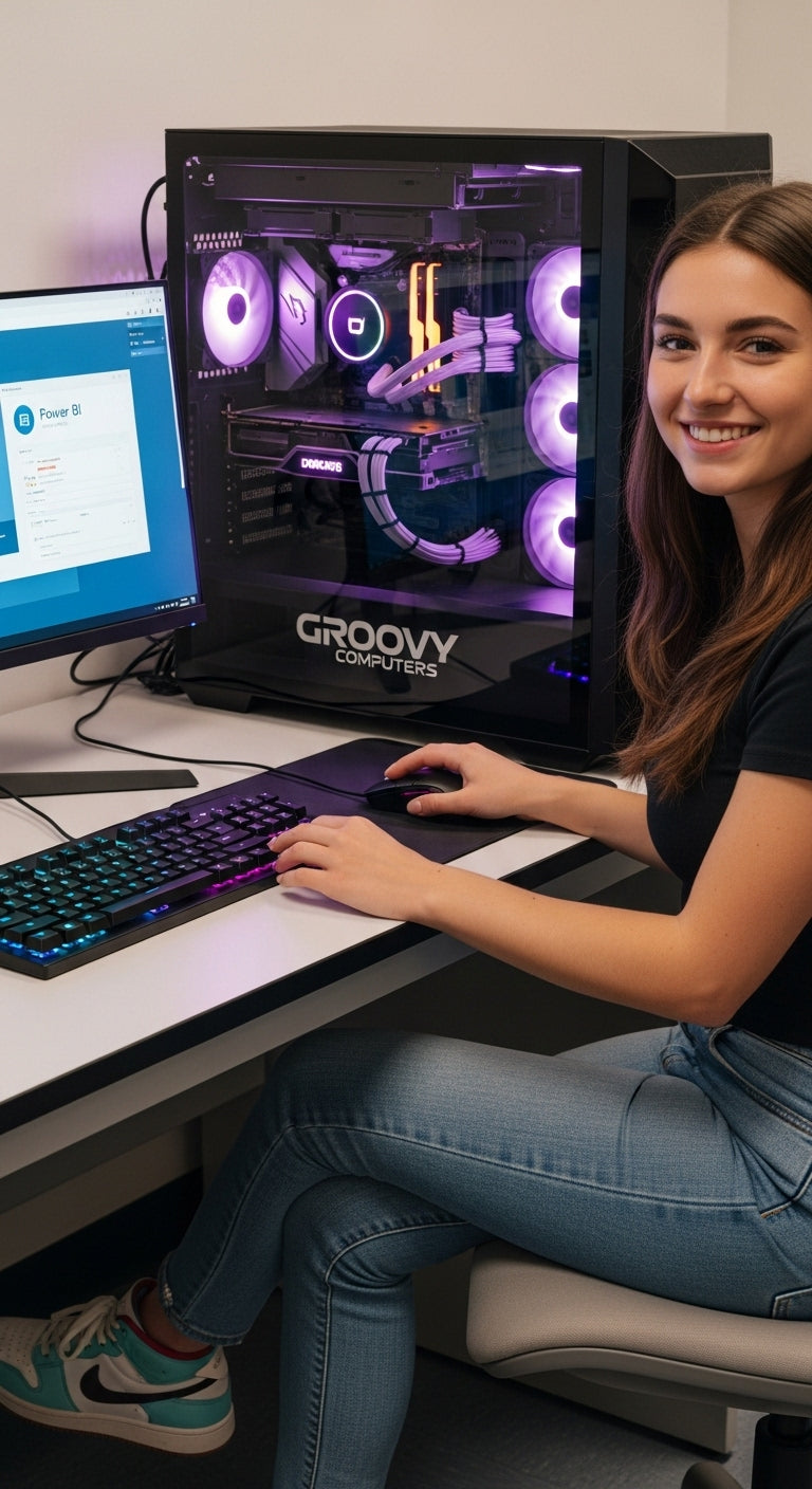 Experience Canadian-built gaming PC excellence with Groovy Computers — custom RGB, ultrawide monitor, flexible financing options, and top-tier performance to elevate your gaming. Upgrade today at GroovyComputers.ca!