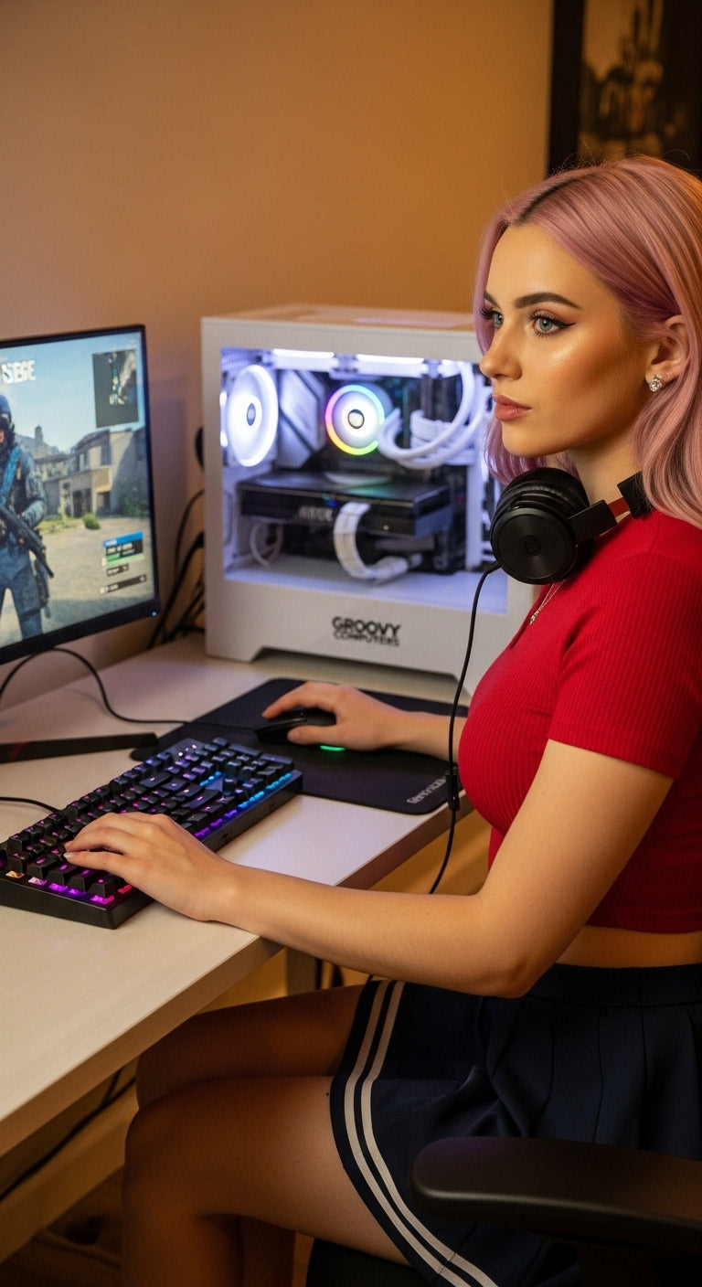 Elevate Your Gaming Style & Performance with Custom RGB PC, Rainbow Six-Inspired Design, and Flexible Financing — Upgrade Your Setup at GroovyComputers.ca Today!