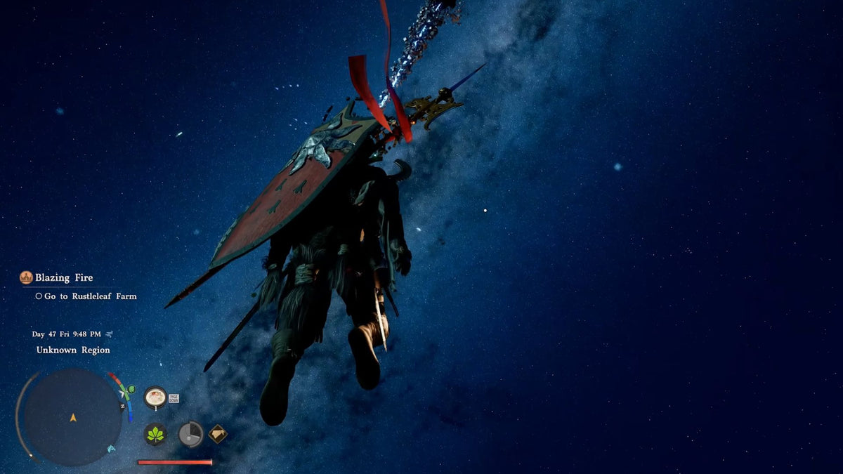 Fantasy RPG "Crimson Desert" lets you stab your way up to space, showcasing a remarkably detailed cosmos
