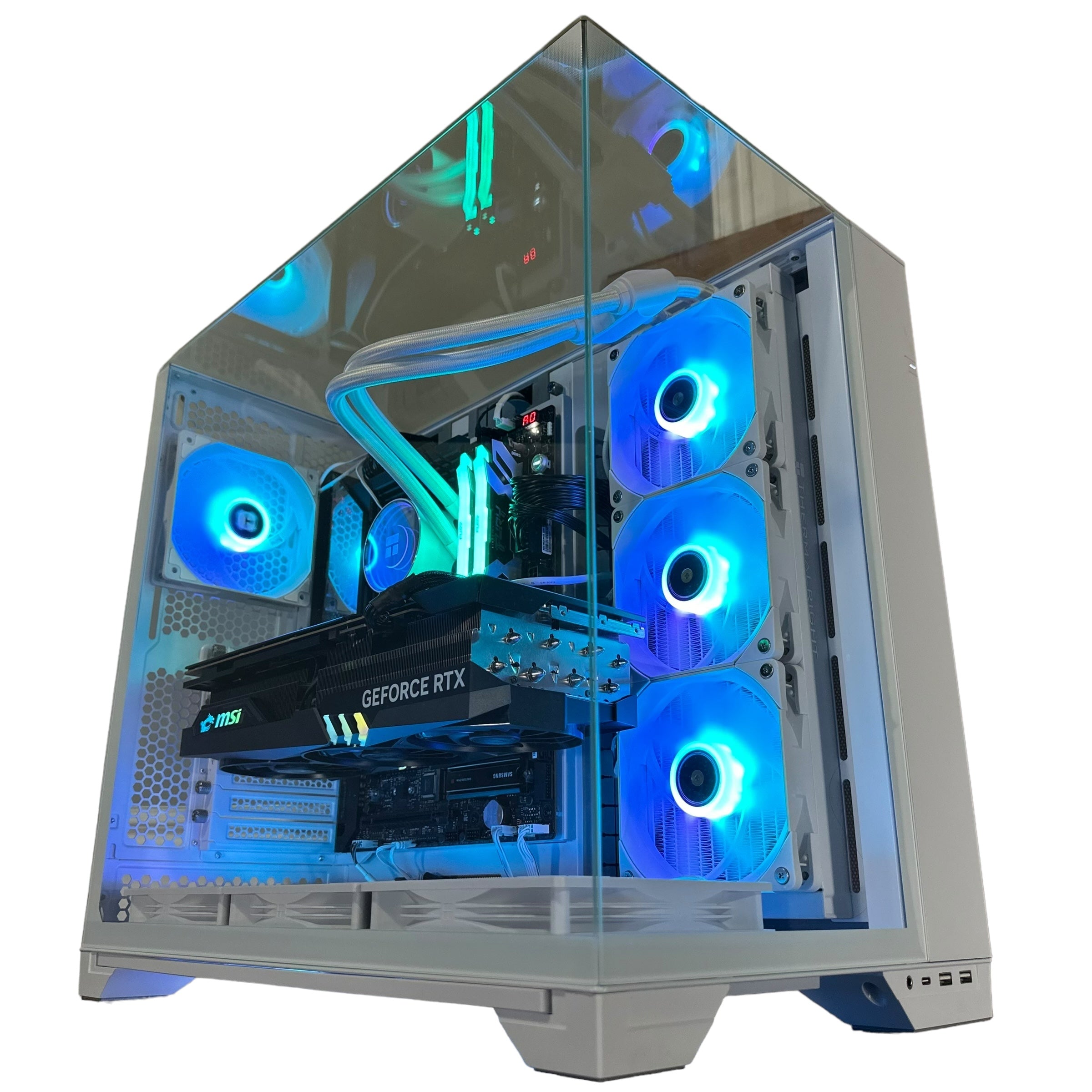 Top Tier Brand New High End 24-Core Gaming PC, ASUS ROG Maximus Hero, i9-14900K, RTX 4090 24GB, 64GB 6000mhz DDR5 RAM, 4TB NVME SSD, 8TB HDD (Options), WIFI + BT