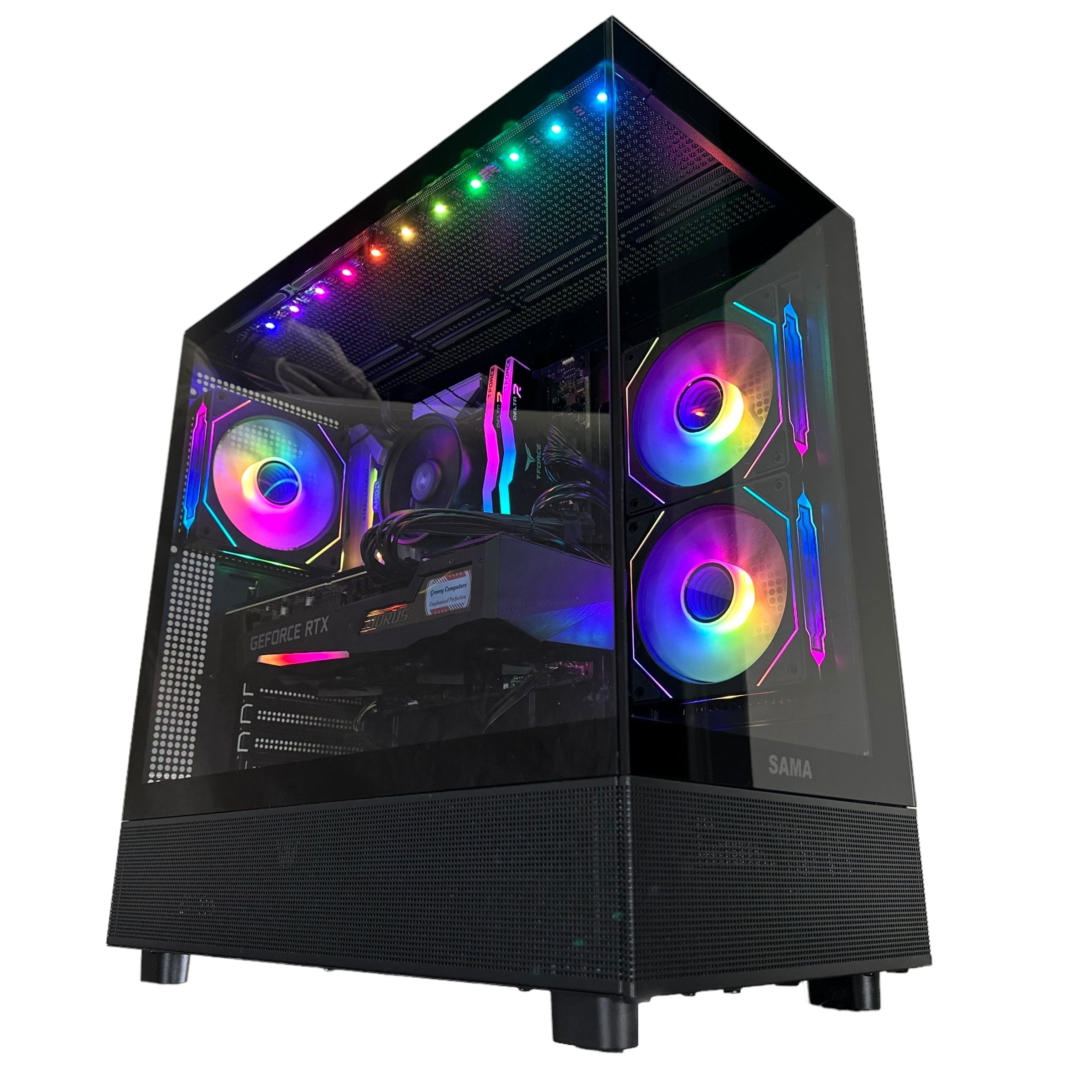 Ryzen 7 2700 Gaming PC | 8-Core | RTX 20/30/40 Series Options | 16GB RAM | 1TB SSD | STEEL LEGEND™ | Brand New - Groovy Computers