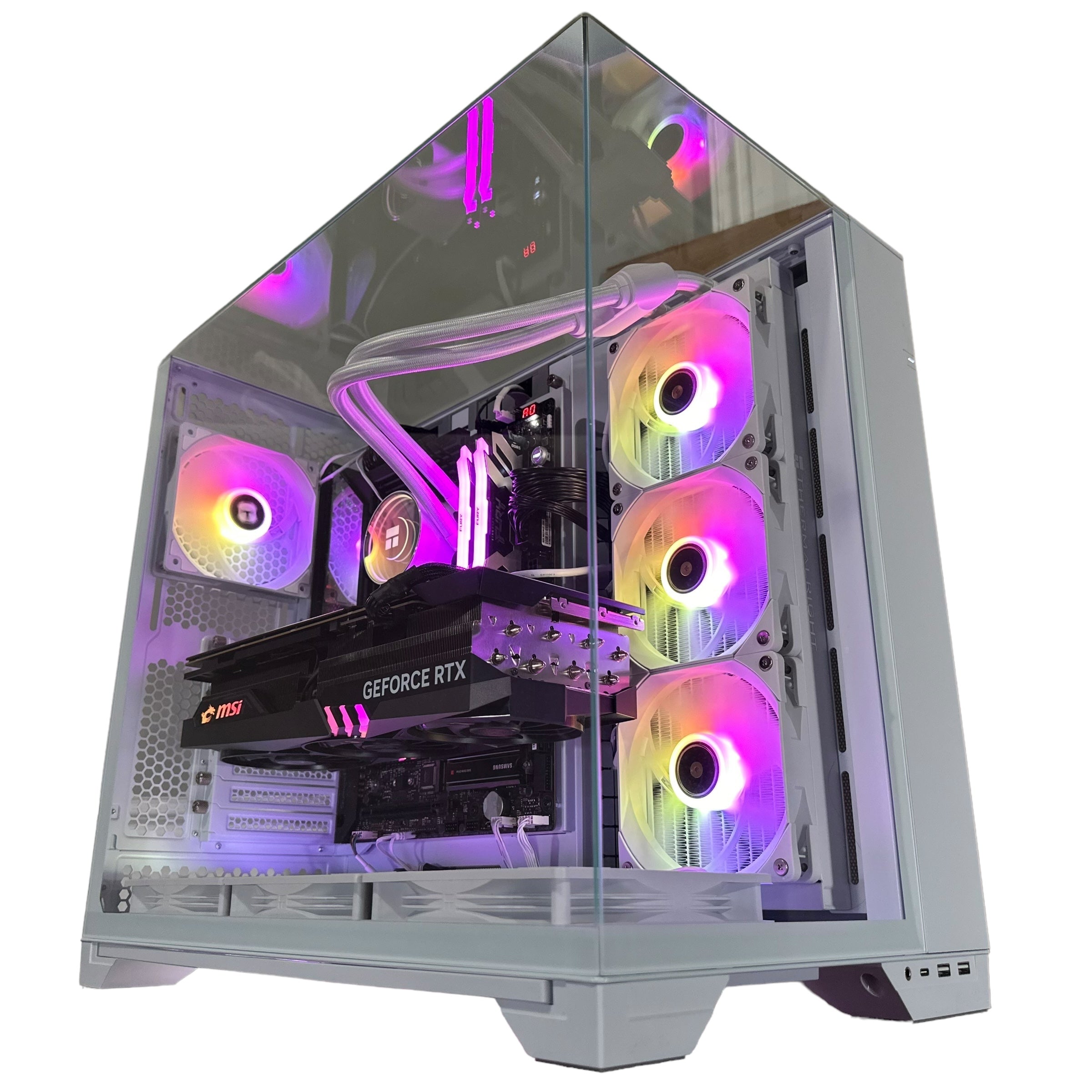 Top Tier Brand New High End 24-Core Gaming PC, ASUS ROG Maximus Hero, i9-14900K, RTX 4090 24GB, 64GB 6000mhz DDR5 RAM, 4TB NVME SSD, 8TB HDD (Options), WIFI + BT