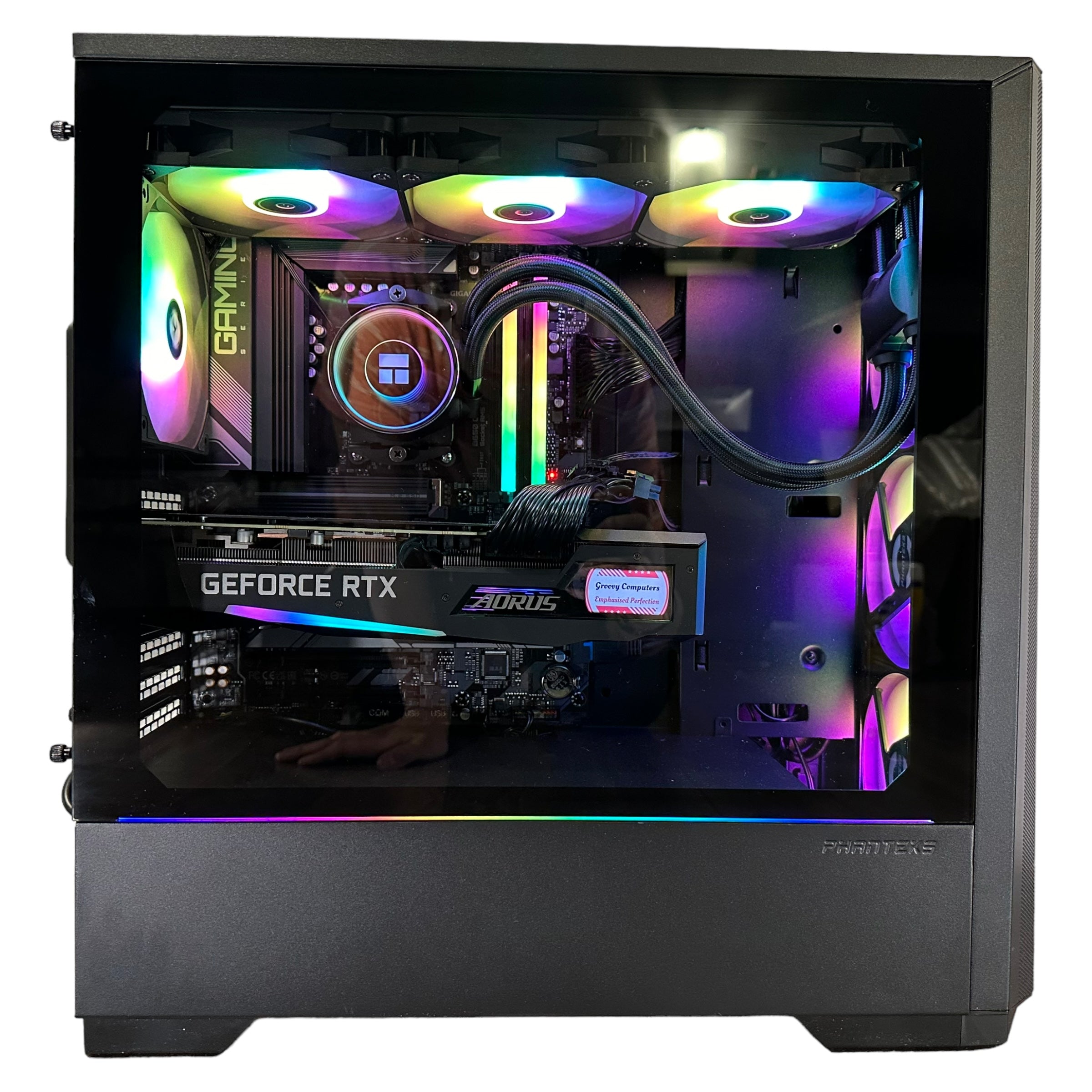Brand New 12-Core High End Gaming PC, Aorus Ryzen 9 7900x, RTX 4070 / 4090 Options, 32GB 6400mhz DDR5 Ram, 2TB GEN 4 NVME SSD, WIFI + BT