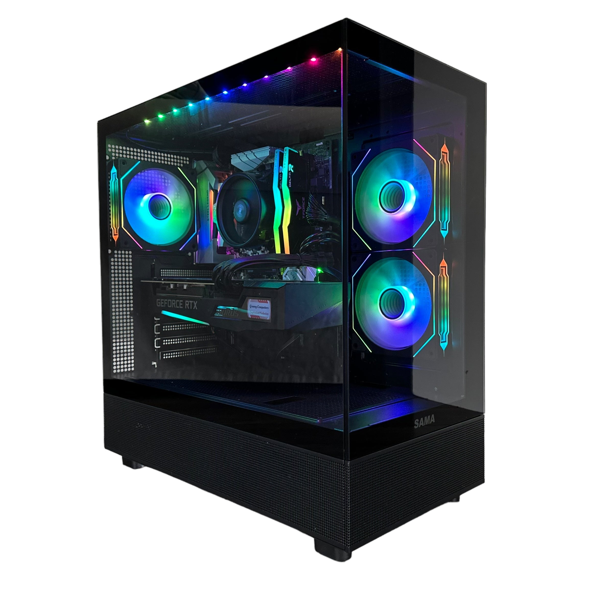 Ryzen 7 2700 Gaming PC | 8-Core | RTX 20/30/40 Series Options | 16GB RAM | 1TB SSD | STEEL LEGEND™ | Brand New - Groovy Computers