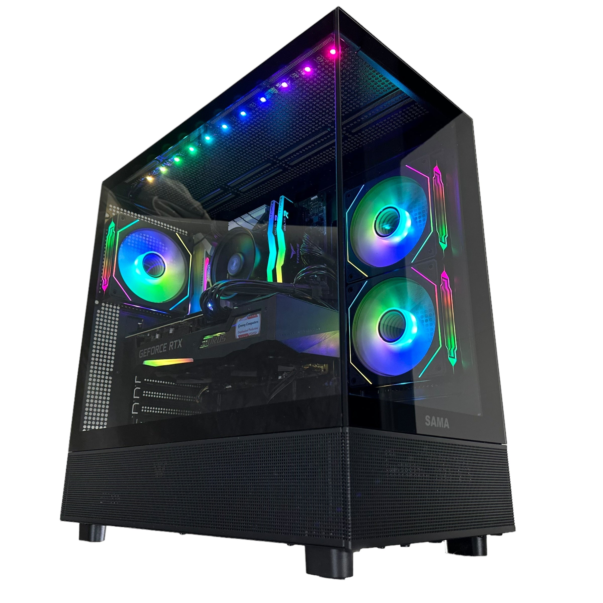 Ryzen 7 2700 Gaming PC | 8-Core | RTX 20/30/40 Series Options | 16GB RAM | 1TB SSD | STEEL LEGEND™ | Brand New - Groovy Computers