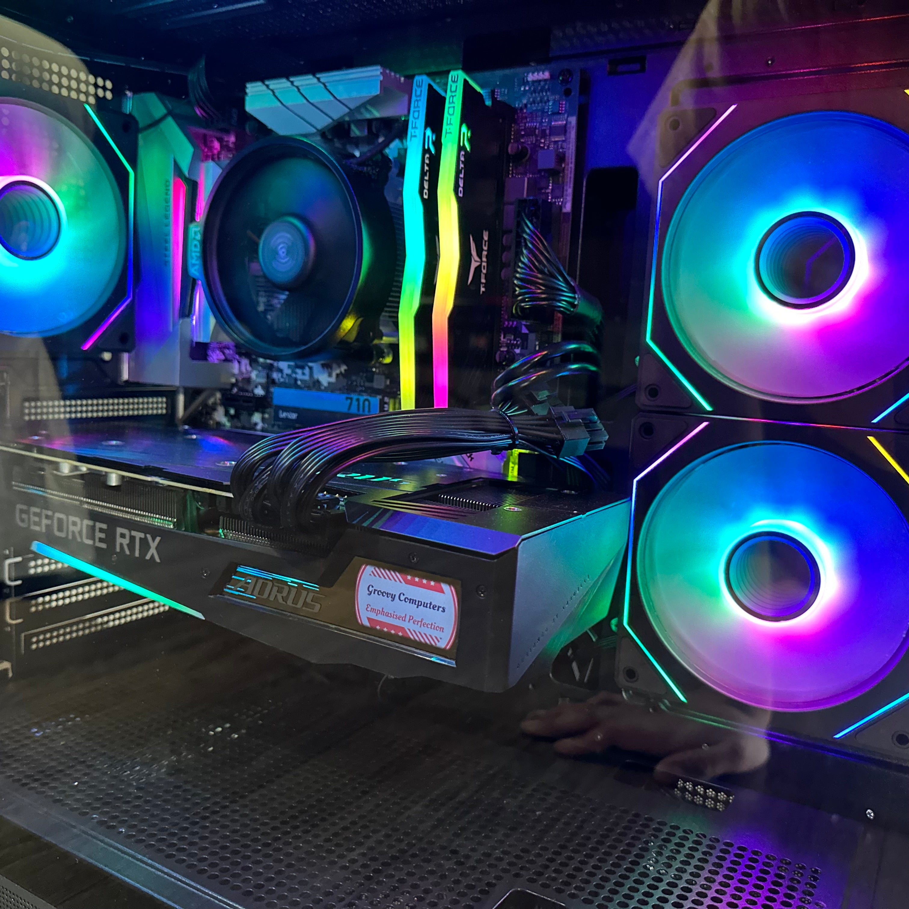 1080p Video Editing Ryzen 7 2700 Gaming PC | 8-Core | RX 6600 8GB | 16GB RAM | 1TB SSD | STEEL LEGEND™ | Brand New