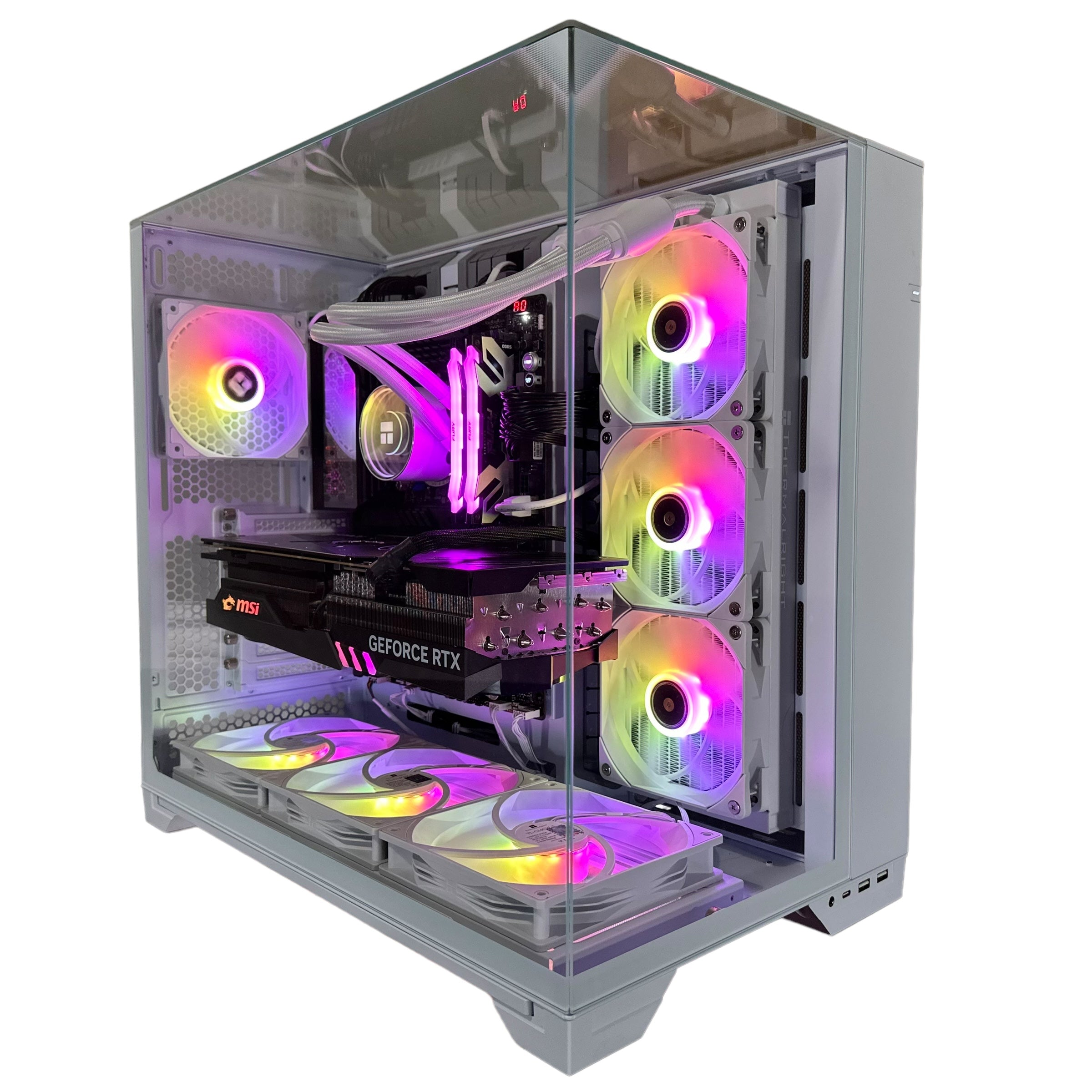 Top Tier Brand New High End 24-Core Gaming PC, ASUS ROG Maximus Hero, i9-14900K, RTX 4090 24GB, 64GB 6000mhz DDR5 RAM, 4TB NVME SSD, 8TB HDD (Options), WIFI + BT