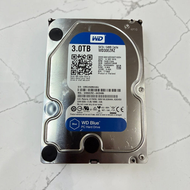 2-Pack WD Blue 3TB 5400 RPM 3.5-inch SATA Hard Drives - original component photo 1