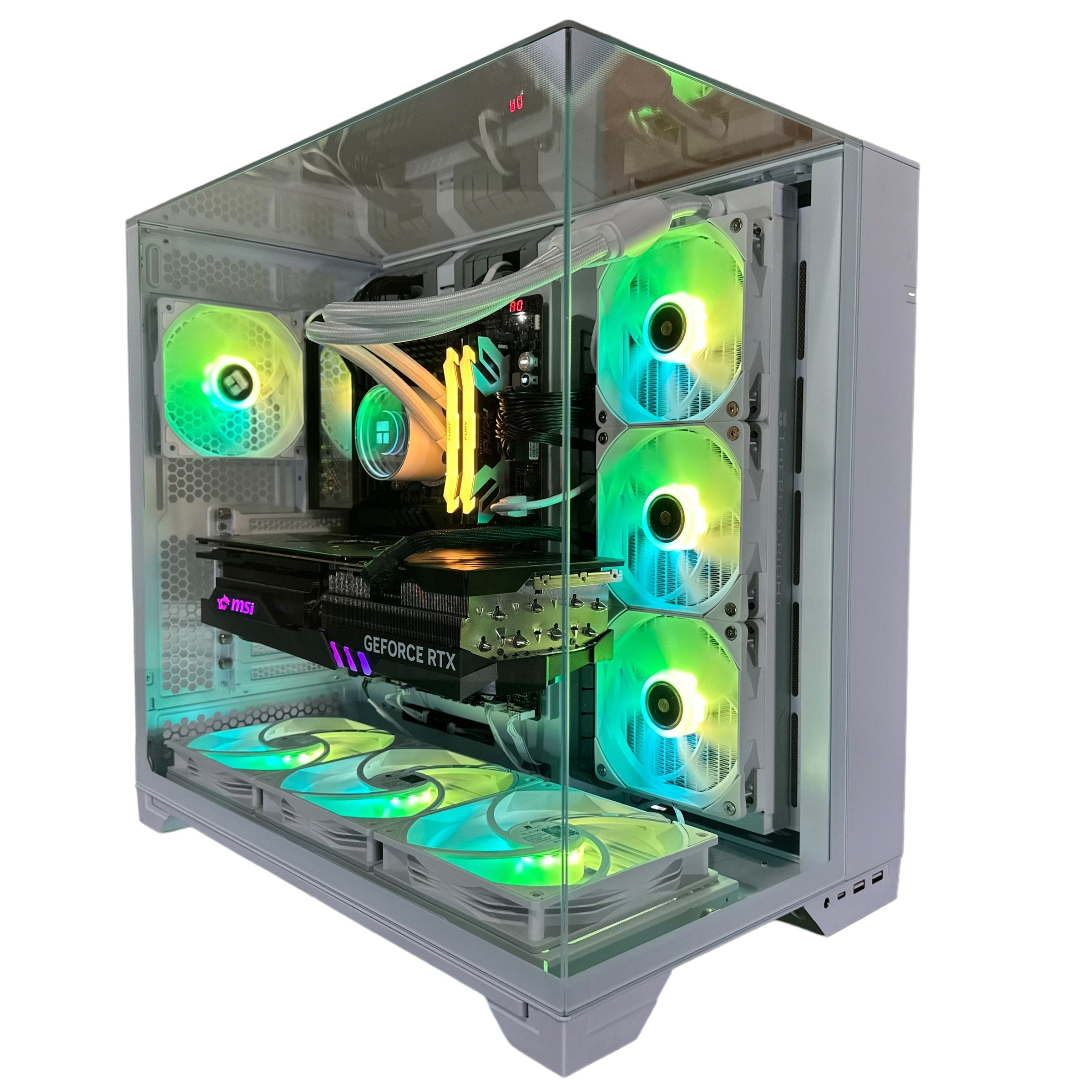 Top Tier Brand New High End 24-Core Gaming PC, ASUS ROG Maximus Hero, i9-14900K, RTX 4090 24GB, 64GB 6000mhz DDR5 RAM, 4TB NVME SSD, 8TB HDD (Options), WIFI + BT