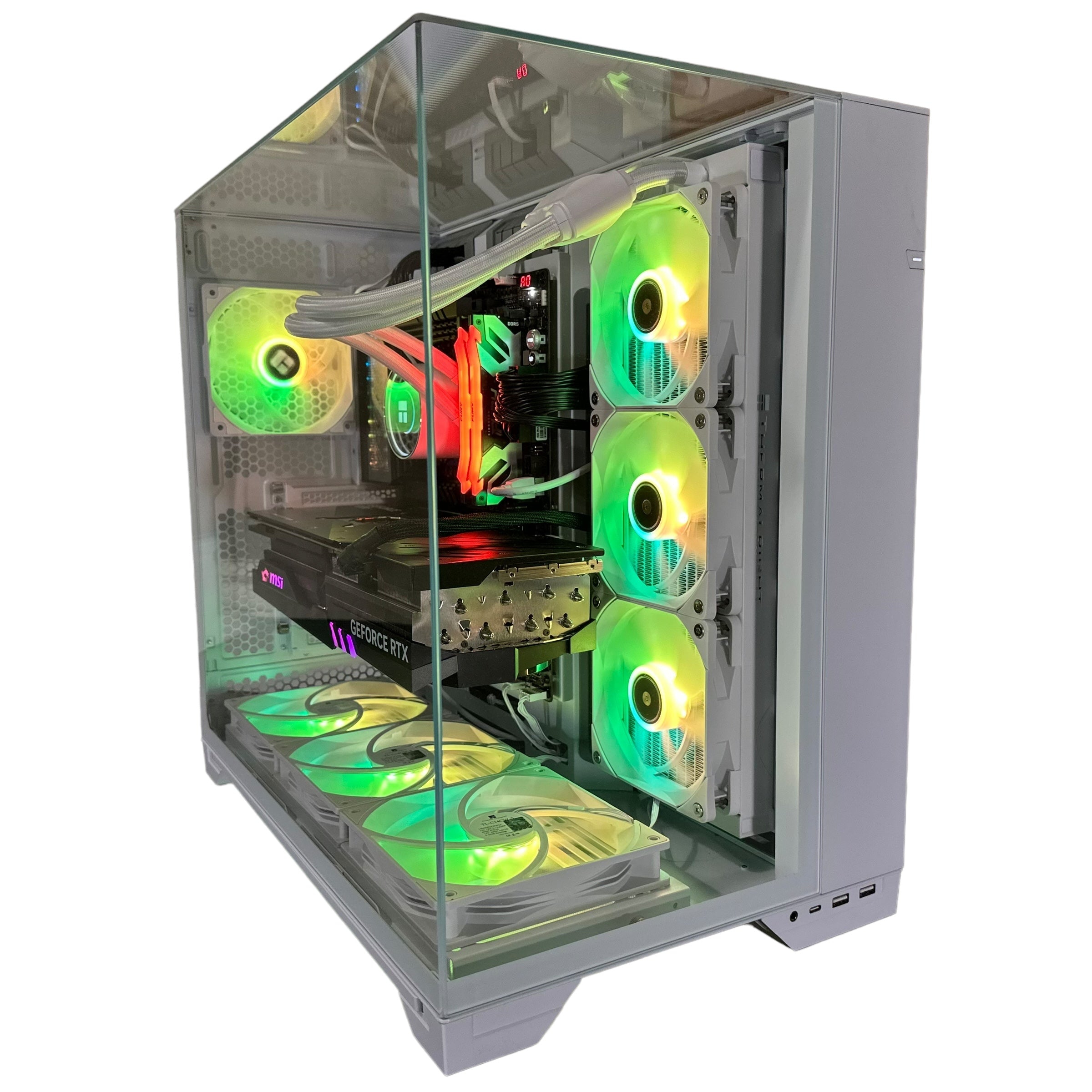Top Tier Brand New High End 24-Core Gaming PC, ASUS ROG Maximus Hero, i9-14900K, RTX 4090 24GB, 64GB 6000mhz DDR5 RAM, 4TB NVME SSD, 8TB HDD (Options), WIFI + BT