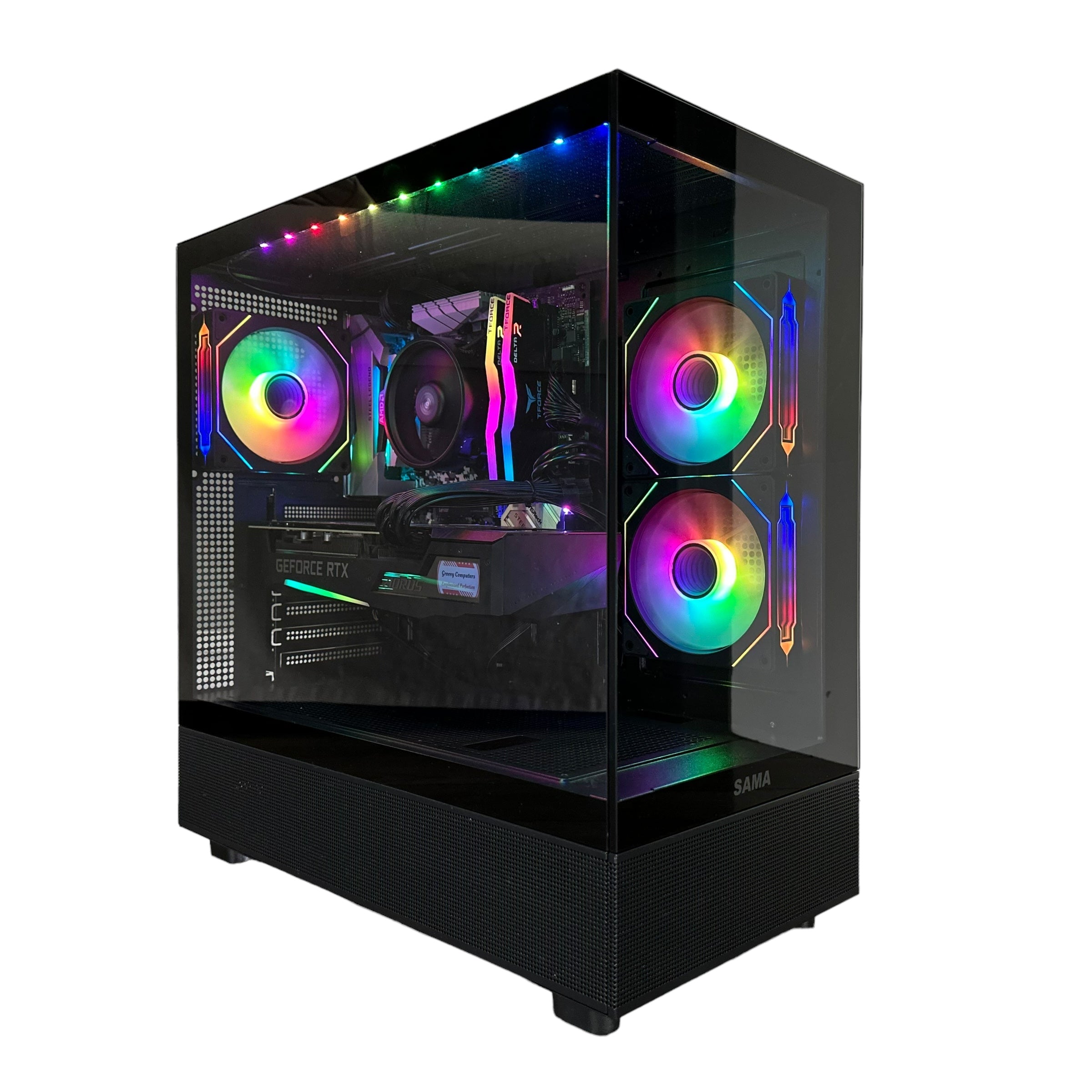 Ryzen 7 2700 Gaming PC | 8-Core | RTX 20/30/40 Series Options | 16GB RAM | 1TB SSD | STEEL LEGEND™ | Brand New - Groovy Computers