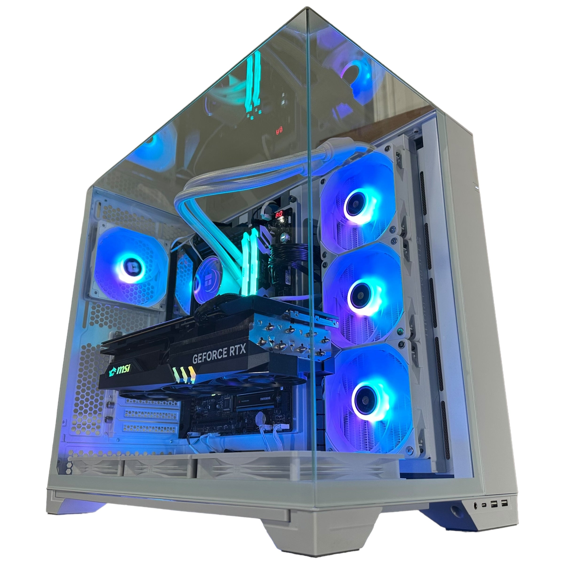 Top Tier Brand New High End 24-Core Gaming PC, ASUS ROG Maximus Hero, i9-14900K, RTX 4090 24GB, 64GB 6000mhz DDR5 RAM, 4TB NVME SSD, 8TB HDD (Options), WIFI + BT