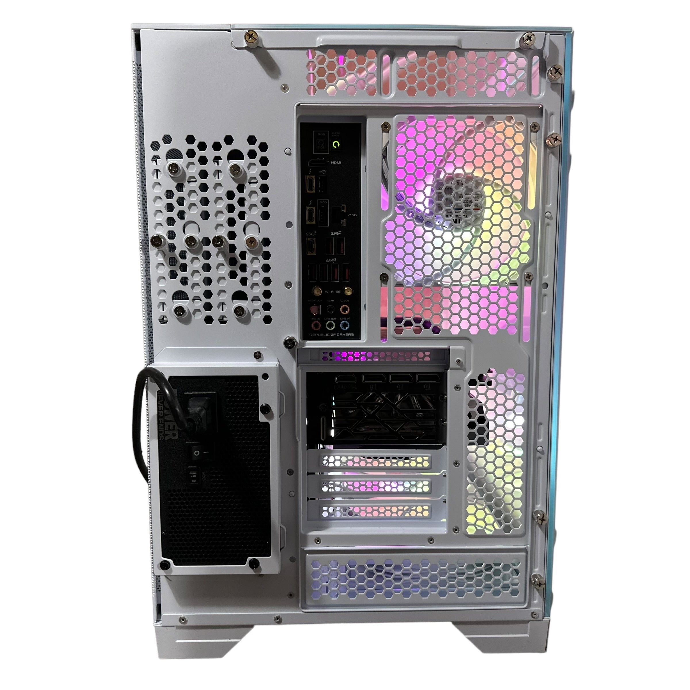 Top Tier Brand New High End 24-Core Gaming PC, ASUS ROG Maximus Hero, i9-14900K, RTX 4090 24GB, 64GB 6000mhz DDR5 RAM, 4TB NVME SSD, 8TB HDD (Options), WIFI + BT