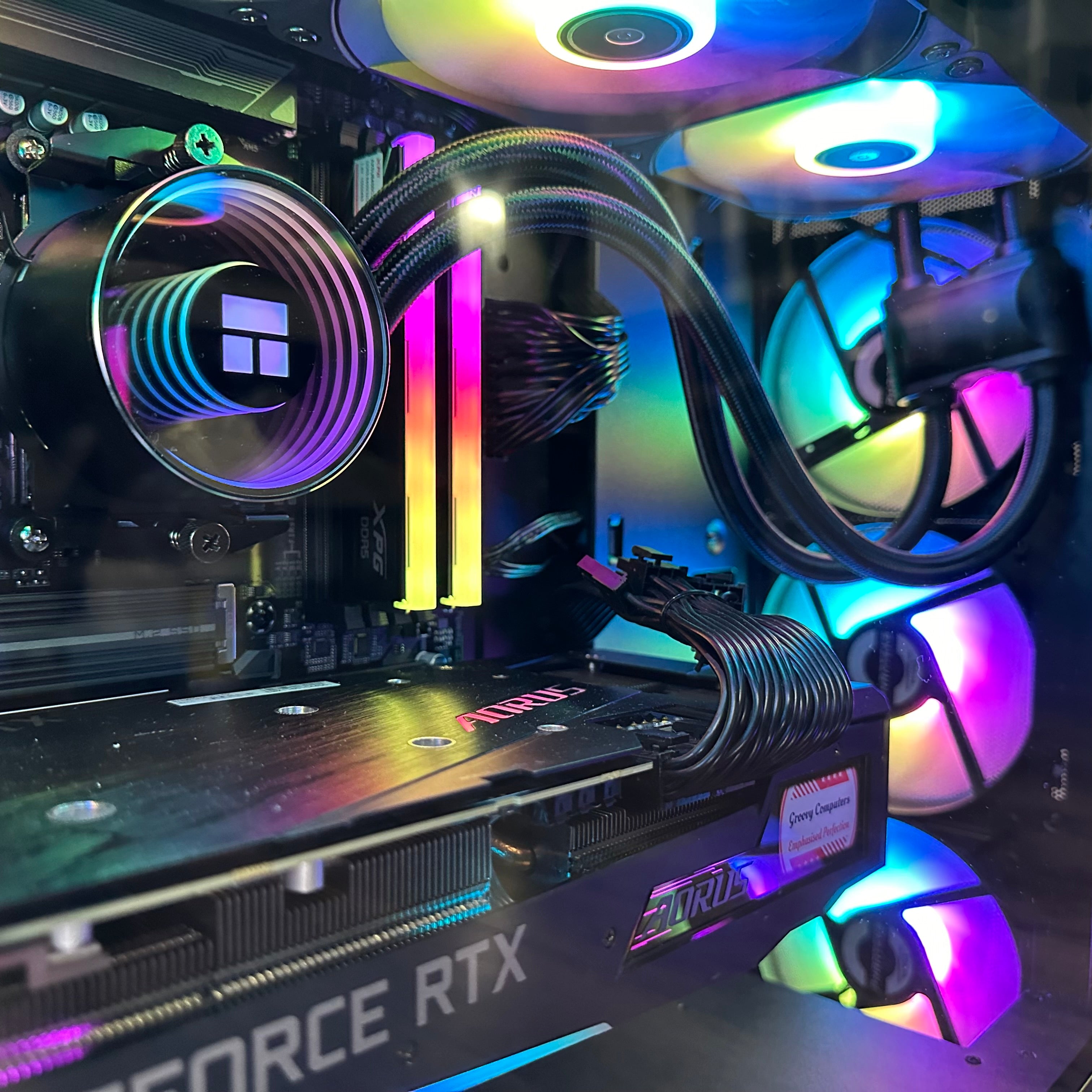 Brand New 12-Core High End Gaming PC, Aorus Ryzen 9 7900x, RTX 4070 / 4090 Options, 32GB 6400mhz DDR5 Ram, 2TB GEN 4 NVME SSD, WIFI + BT
