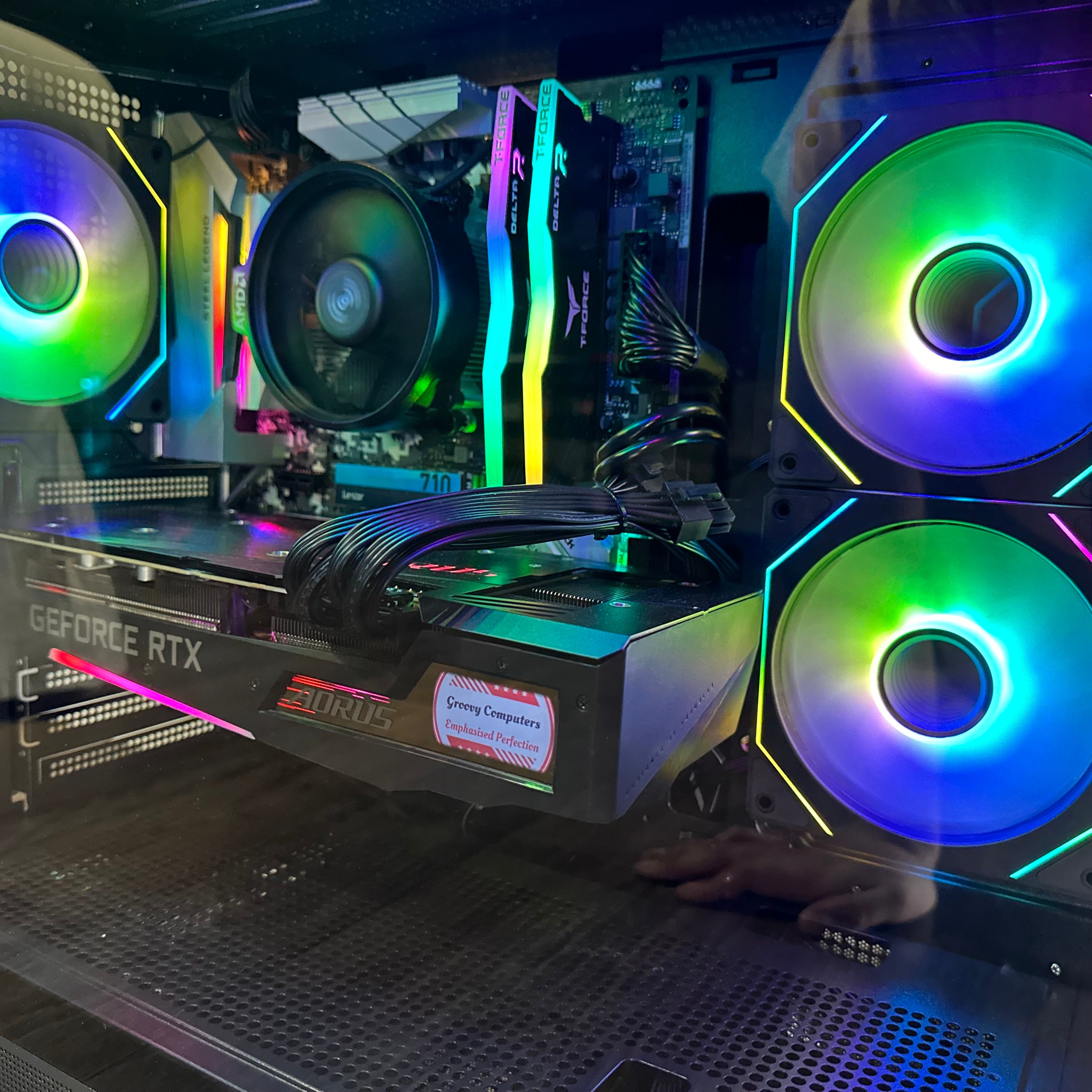 1080p Video Editing Ryzen 7 2700 Gaming PC | 8-Core | RX 6600 8GB | 16GB RAM | 1TB SSD | STEEL LEGEND™ | Brand New