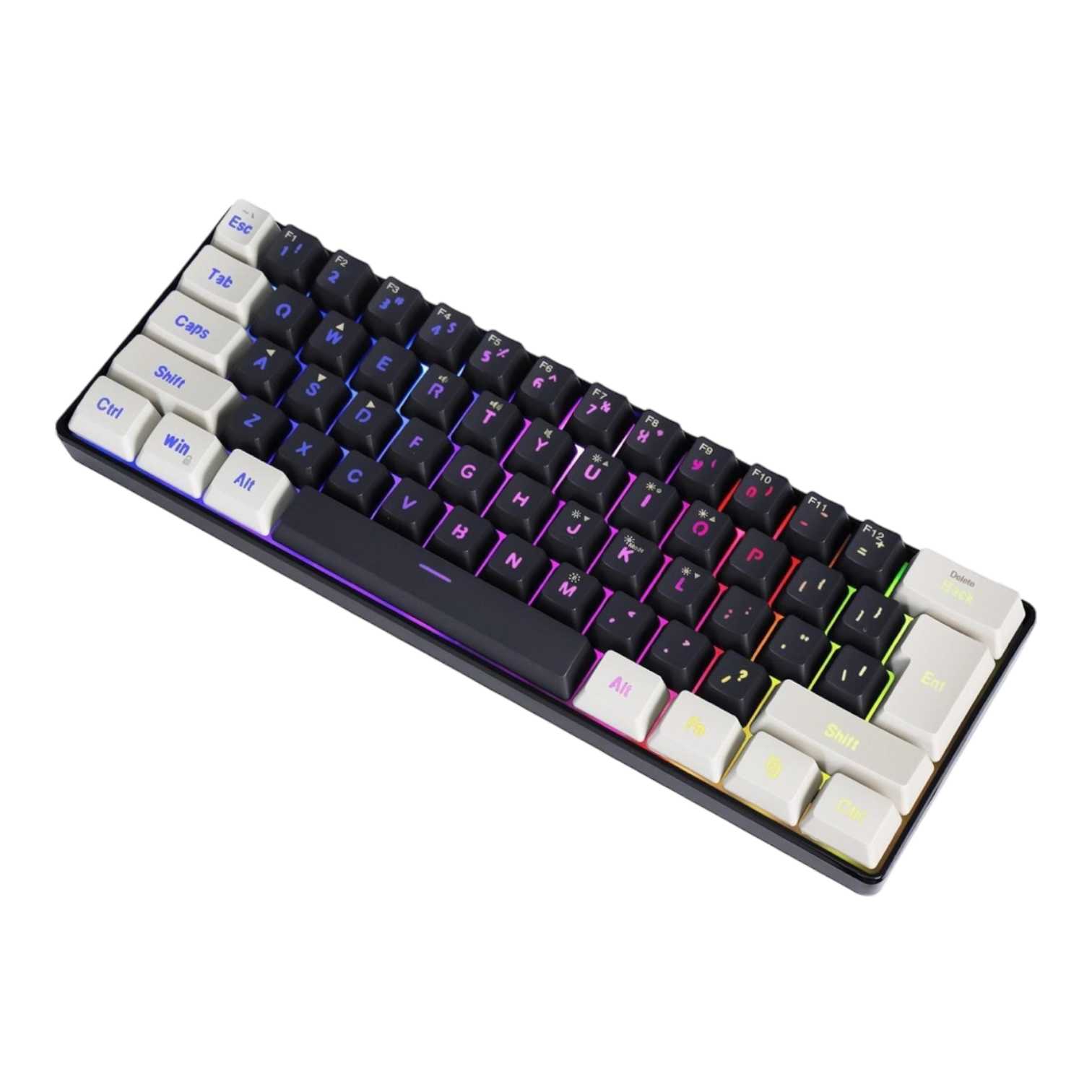 SAMA Gaming Keyboard 60 percent, 61 Keys RGB Backlit Wired Keyboard, Waterproof Mini Compact Gaming Keyboard for PC/Mac Gamer - Groovy Computers