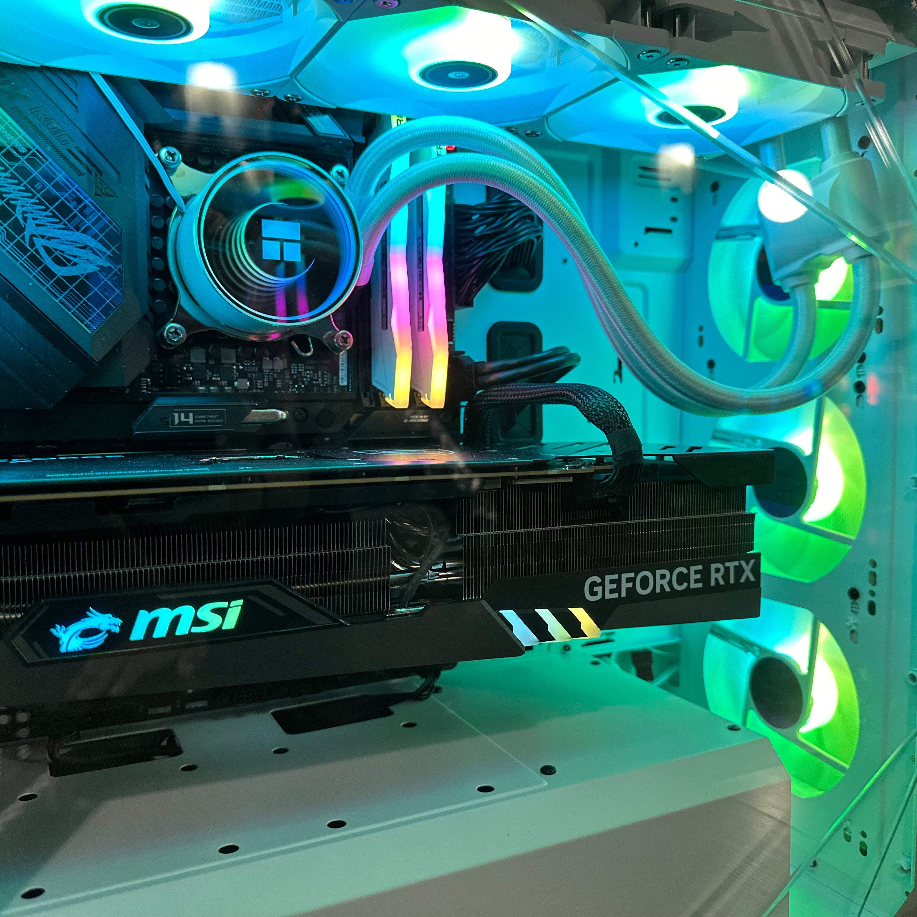 Top Tier Brand New High End 24-Core Gaming PC ASUS ROG, i9-13900KF, RTX 4090 24GB Options, 32GB 6400mhz DDR5 RAM, 2TB NVME SSD, WIFI + BT
