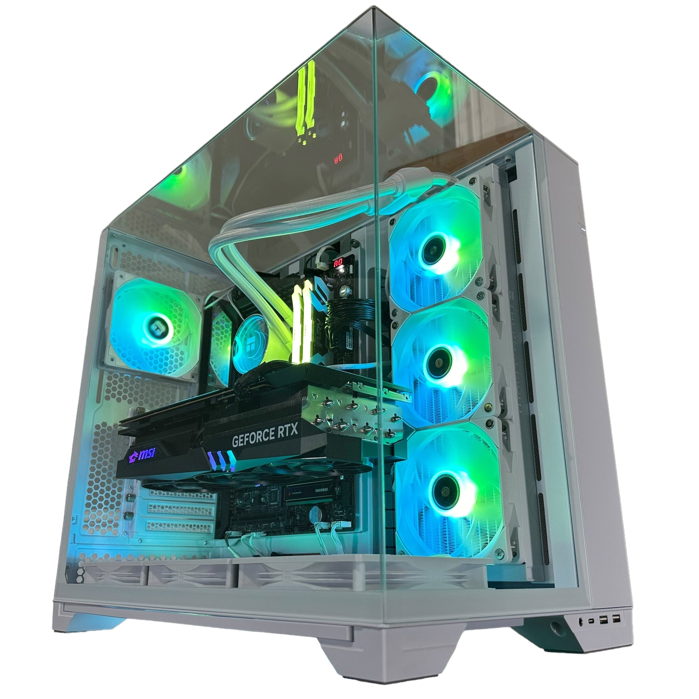 Top Tier Brand New High End 24-Core Gaming PC, ASUS ROG Maximus Hero, i9-14900K, RTX 4090 24GB, 64GB 6000mhz DDR5 RAM, 4TB NVME SSD, 8TB HDD (Options), WIFI + BT