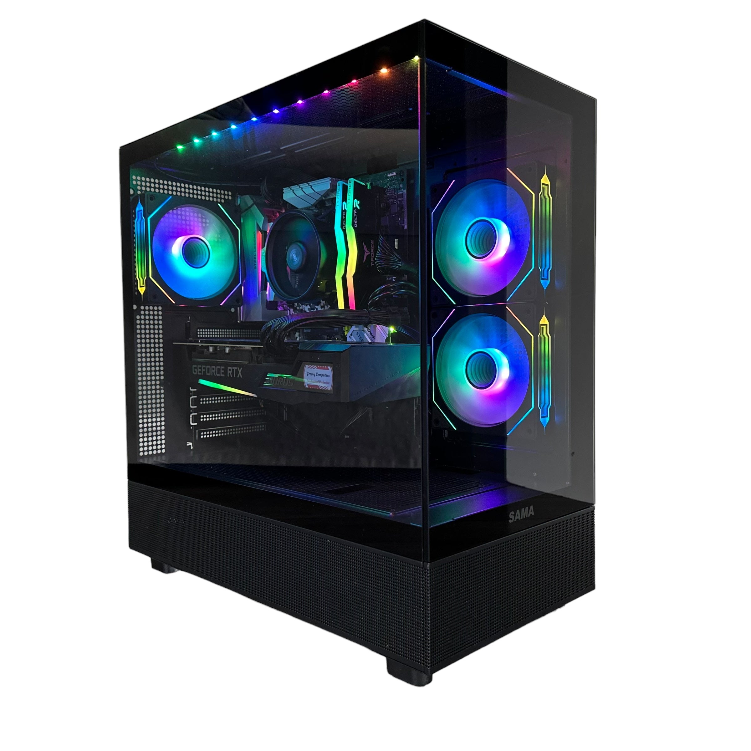 Ryzen 7 2700 Gaming PC | 8-Core | RTX 20/30/40 Series Options | 16GB RAM | 1TB SSD | STEEL LEGEND™ | Brand New - Groovy Computers