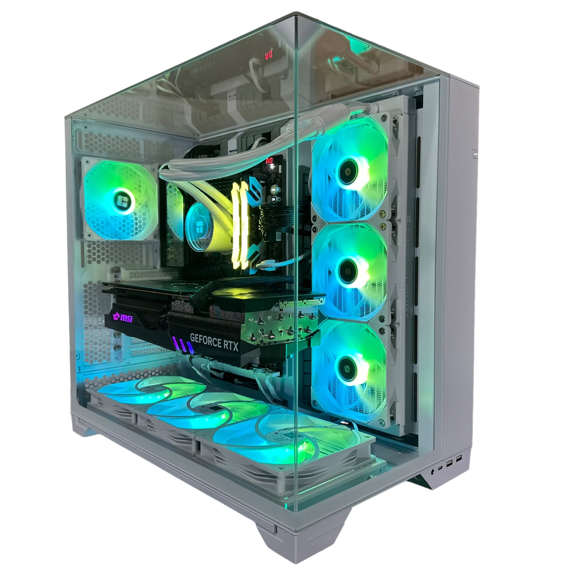 Top Tier Brand New High End 24-Core Gaming PC, ASUS ROG Maximus Hero, i9-14900K, RTX 4090 24GB, 64GB 6000mhz DDR5 RAM, 4TB NVME SSD, 8TB HDD (Options), WIFI + BT