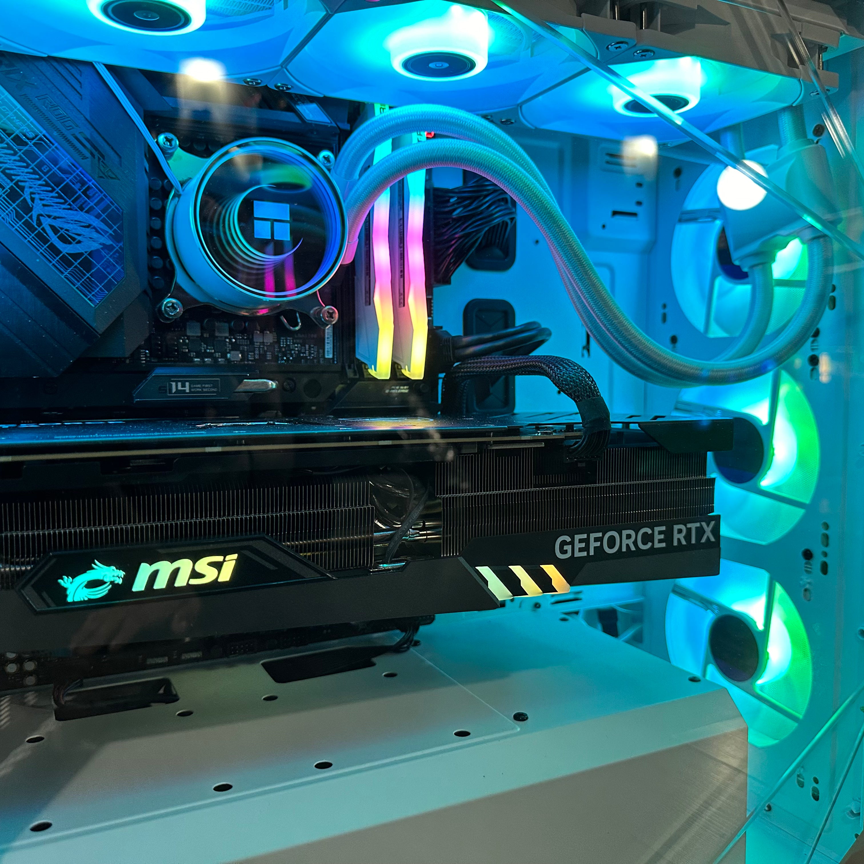 Top Tier Brand New High End 24-Core Gaming PC ASUS ROG, i9-13900KF, RTX 4090 24GB Options, 32GB 6400mhz DDR5 RAM, 2TB NVME SSD, WIFI + BT