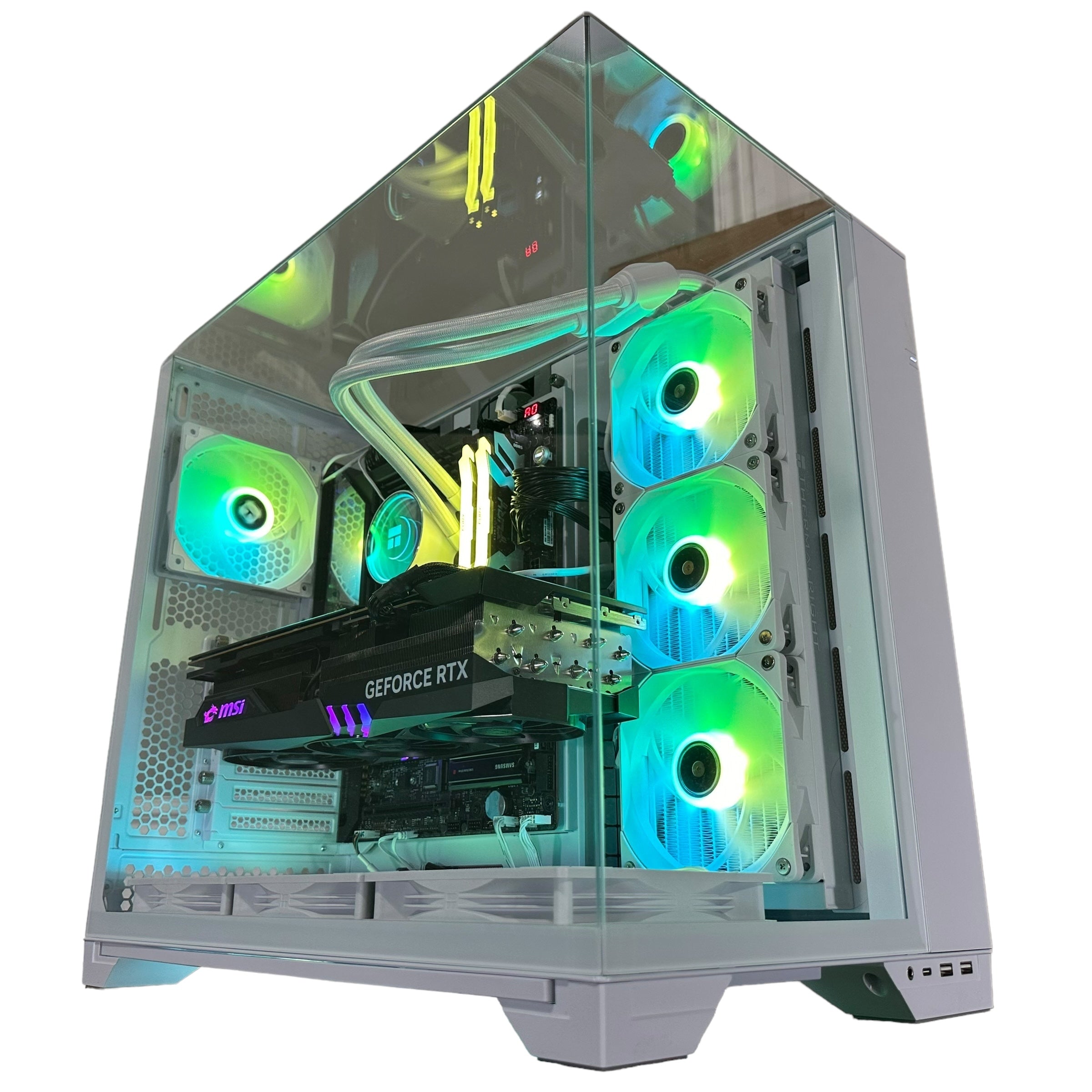 Top Tier Brand New High End 24-Core Gaming PC, ASUS ROG Maximus Hero, i9-14900K, RTX 4090 24GB, 64GB 6000mhz DDR5 RAM, 4TB NVME SSD, 8TB HDD (Options), WIFI + BT