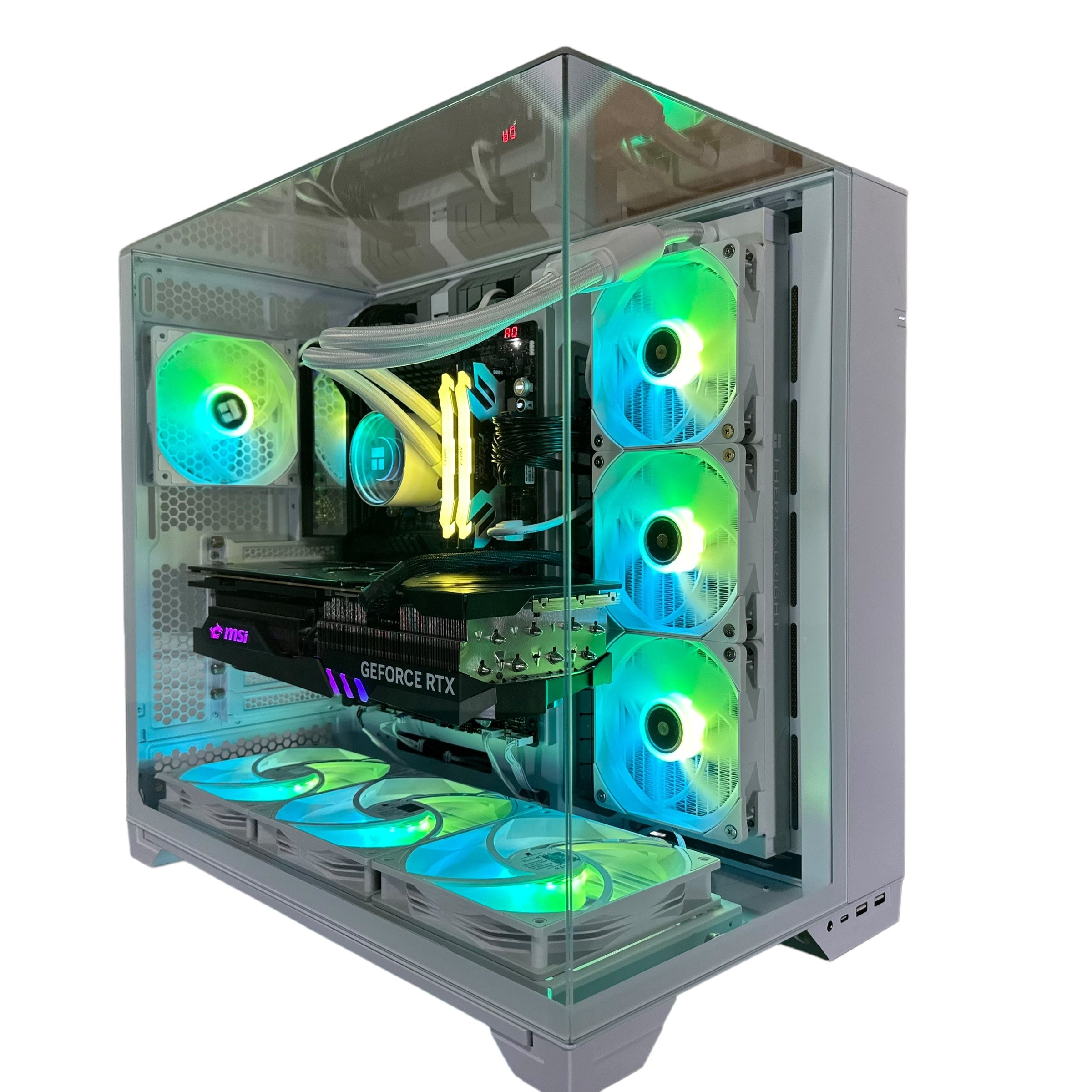 Top Tier Brand New High End 24-Core Gaming PC, ASUS ROG Maximus Hero, i9-14900K, RTX 4090 24GB, 64GB 6000mhz DDR5 RAM, 4TB NVME SSD, 8TB HDD (Options), WIFI + BT