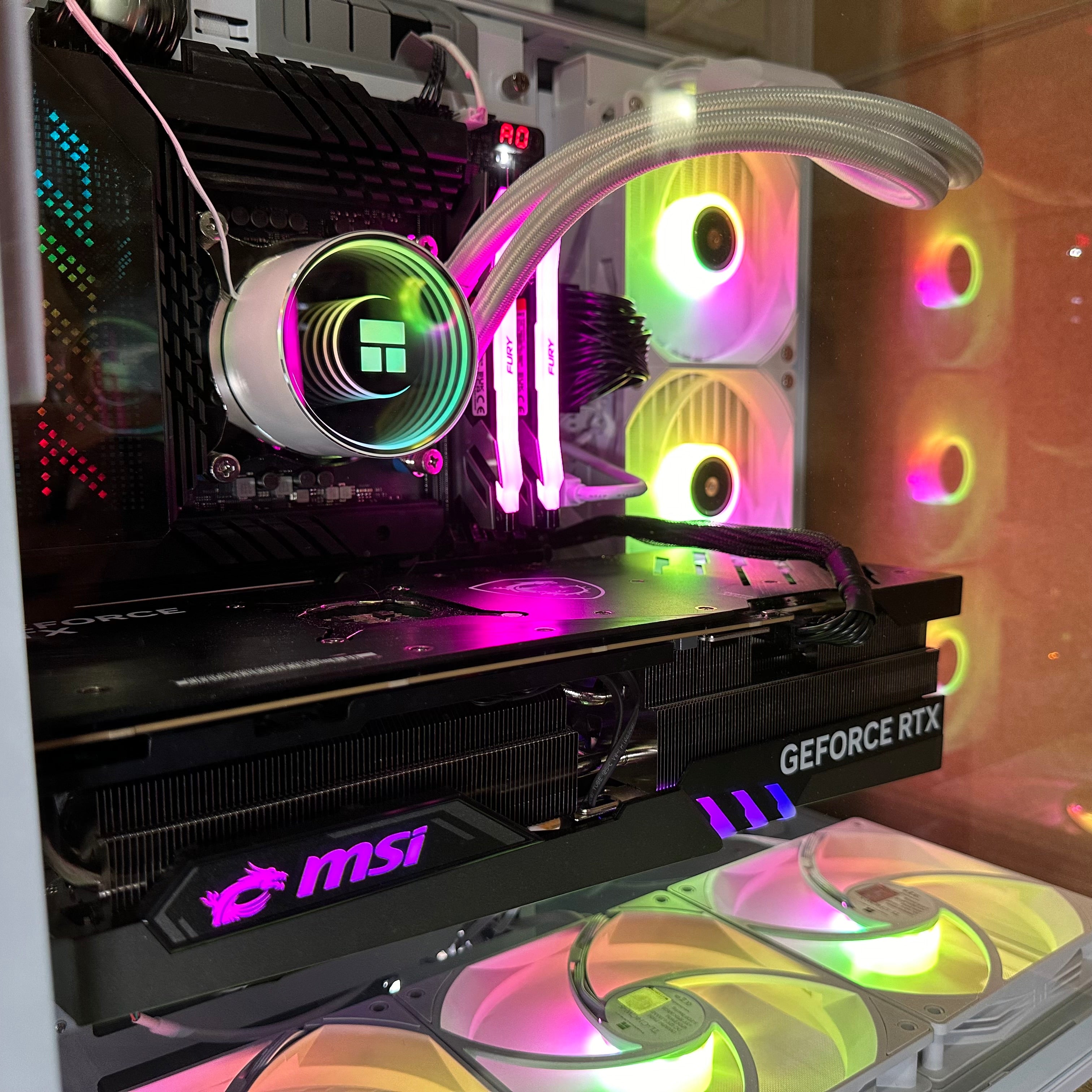 Top Tier Brand New High End 24-Core Gaming PC, ASUS ROG Maximus Hero, i9-14900K, RTX 4090 24GB, 64GB 6000mhz DDR5 RAM, 4TB NVME SSD, 8TB HDD (Options), WIFI + BT