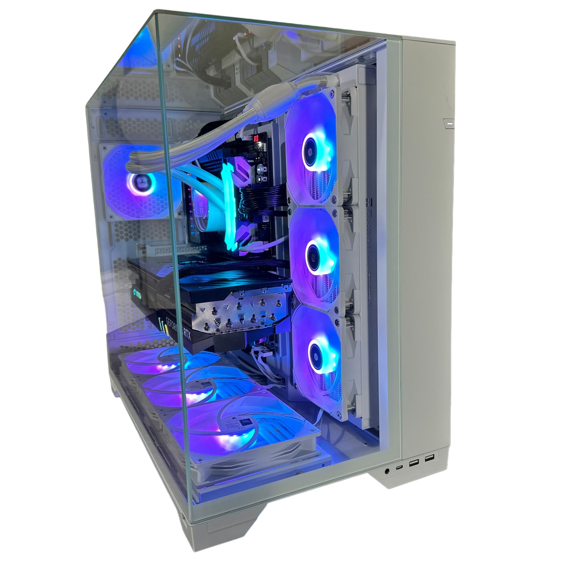 Top Tier Brand New High End 24-Core Gaming PC, ASUS ROG Maximus Hero, i9-14900K, RTX 4090 24GB, 64GB 6000mhz DDR5 RAM, 4TB NVME SSD, 8TB HDD (Options), WIFI + BT