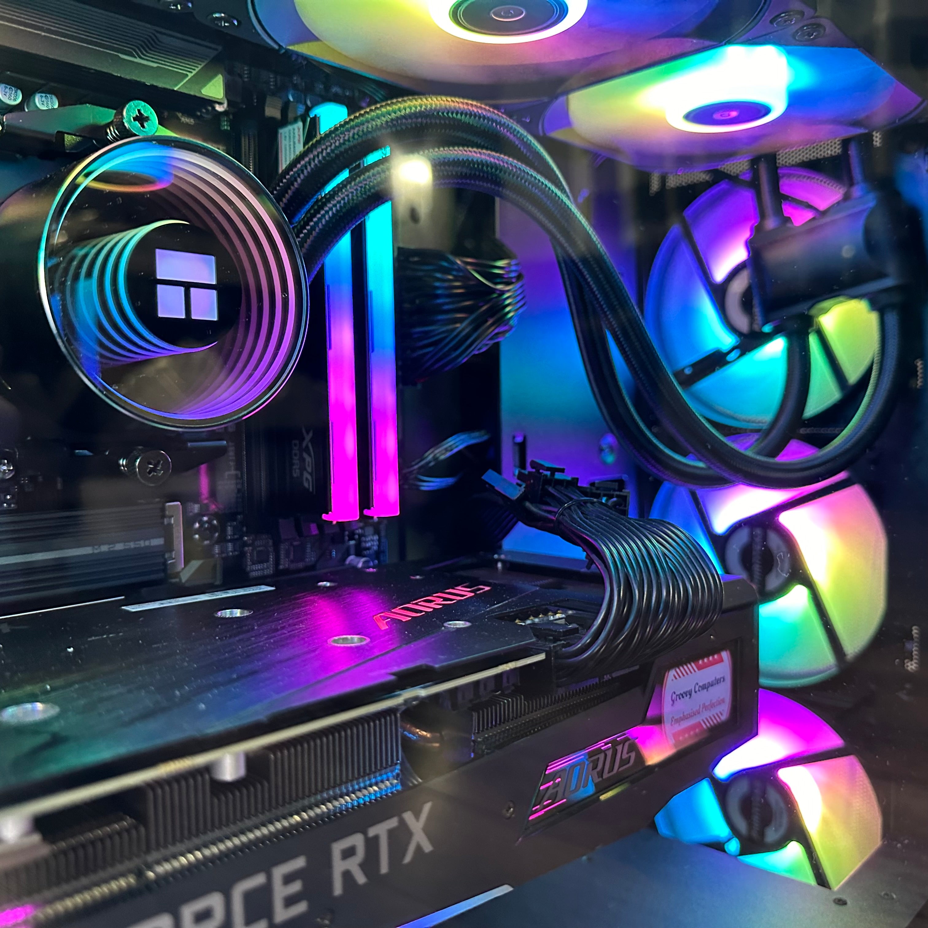 Brand New 12-Core High End Gaming PC, Aorus Ryzen 9 7900x, RTX 4070 / 4090 Options, 32GB 6400mhz DDR5 Ram, 2TB GEN 4 NVME SSD, WIFI + BT