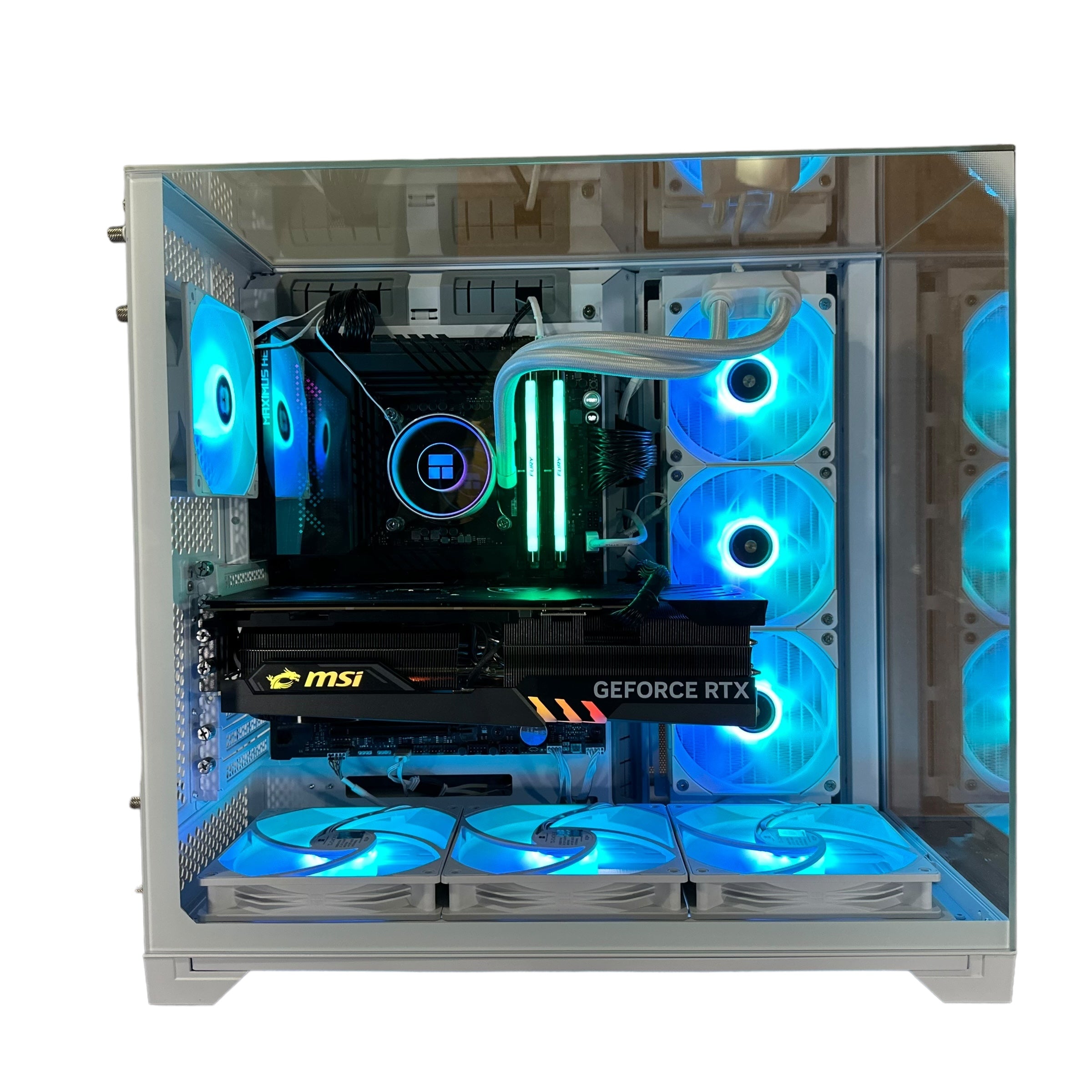 Top Tier Brand New High End 24-Core Gaming PC, ASUS ROG Maximus Hero, i9-14900K, RTX 4090 24GB, 64GB 6000mhz DDR5 RAM, 4TB NVME SSD, 8TB HDD (Options), WIFI + BT
