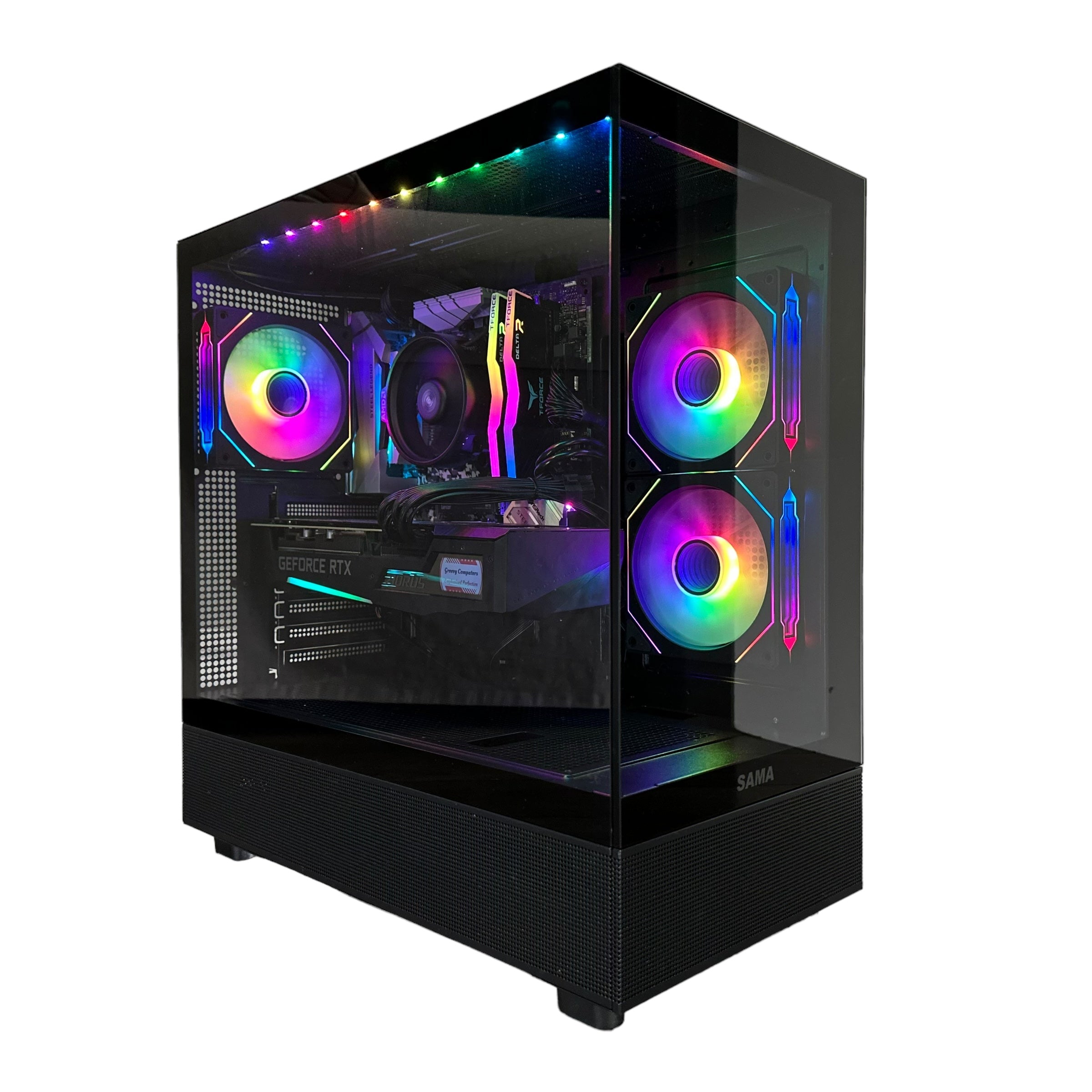 Ryzen 7 2700 Gaming PC | 8-Core | RTX 20/30/40 Series Options | 16GB RAM | 1TB SSD | STEEL LEGEND™ | Brand New - Groovy Computers