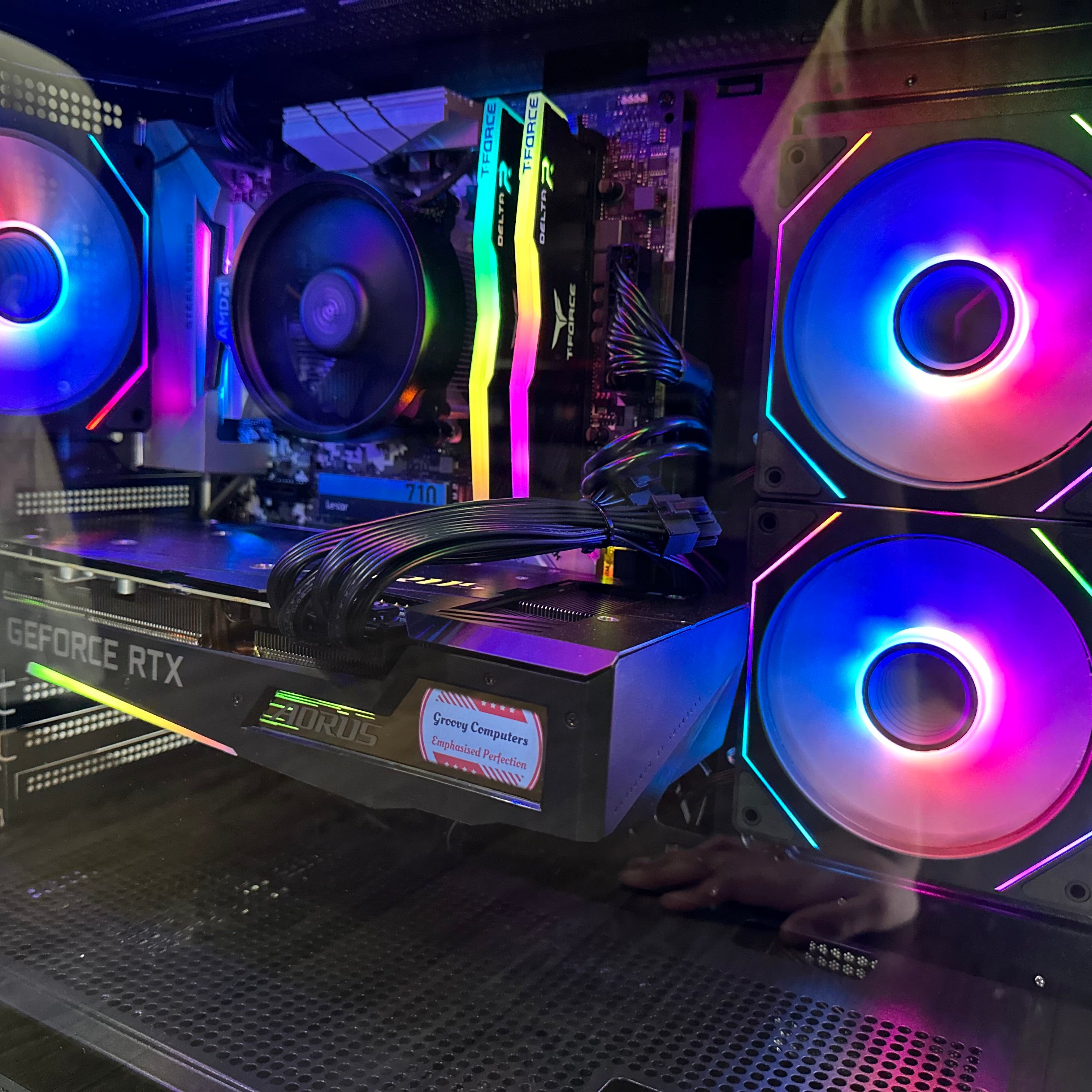 1080p Video Editing Ryzen 7 2700 Gaming PC | 8-Core | RX 6600 8GB | 16GB RAM | 1TB SSD | STEEL LEGEND™ | Brand New