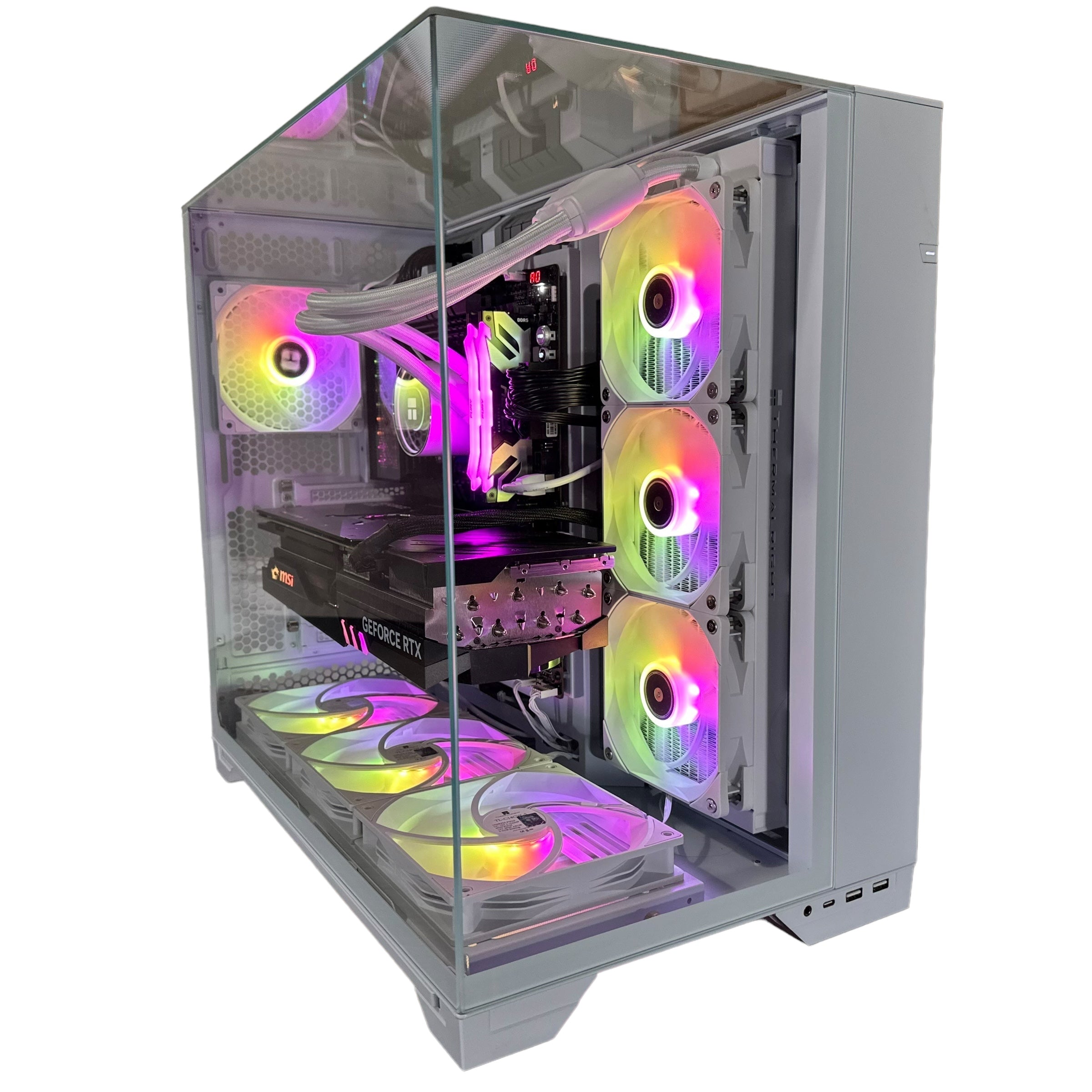 Top Tier Brand New High End 24-Core Gaming PC, ASUS ROG Maximus Hero, i9-14900K, RTX 4090 24GB, 64GB 6000mhz DDR5 RAM, 4TB NVME SSD, 8TB HDD (Options), WIFI + BT