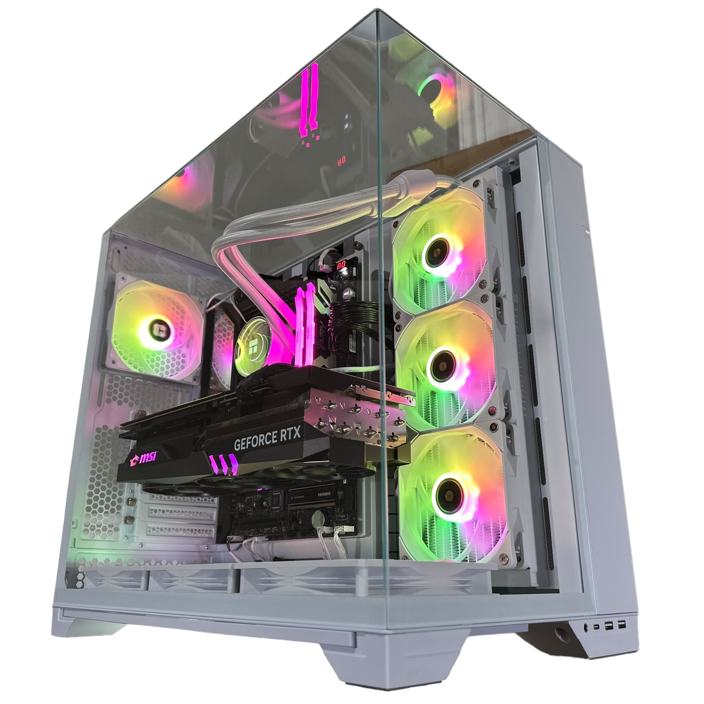 Top Tier Brand New High End 24-Core Gaming PC, ASUS ROG Maximus Hero, i9-14900K, RTX 4090 24GB, 64GB 6000mhz DDR5 RAM, 4TB NVME SSD, 8TB HDD (Options), WIFI + BT