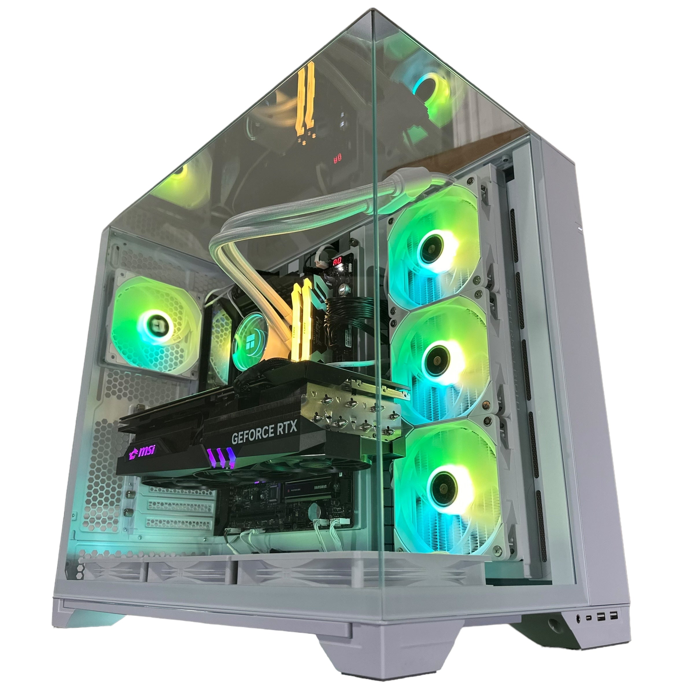 Top Tier Brand New High End 24-Core Gaming PC, ASUS ROG Maximus Hero, i9-14900K, RTX 4090 24GB, 64GB 6000mhz DDR5 RAM, 4TB NVME SSD, 8TB HDD (Options), WIFI + BT