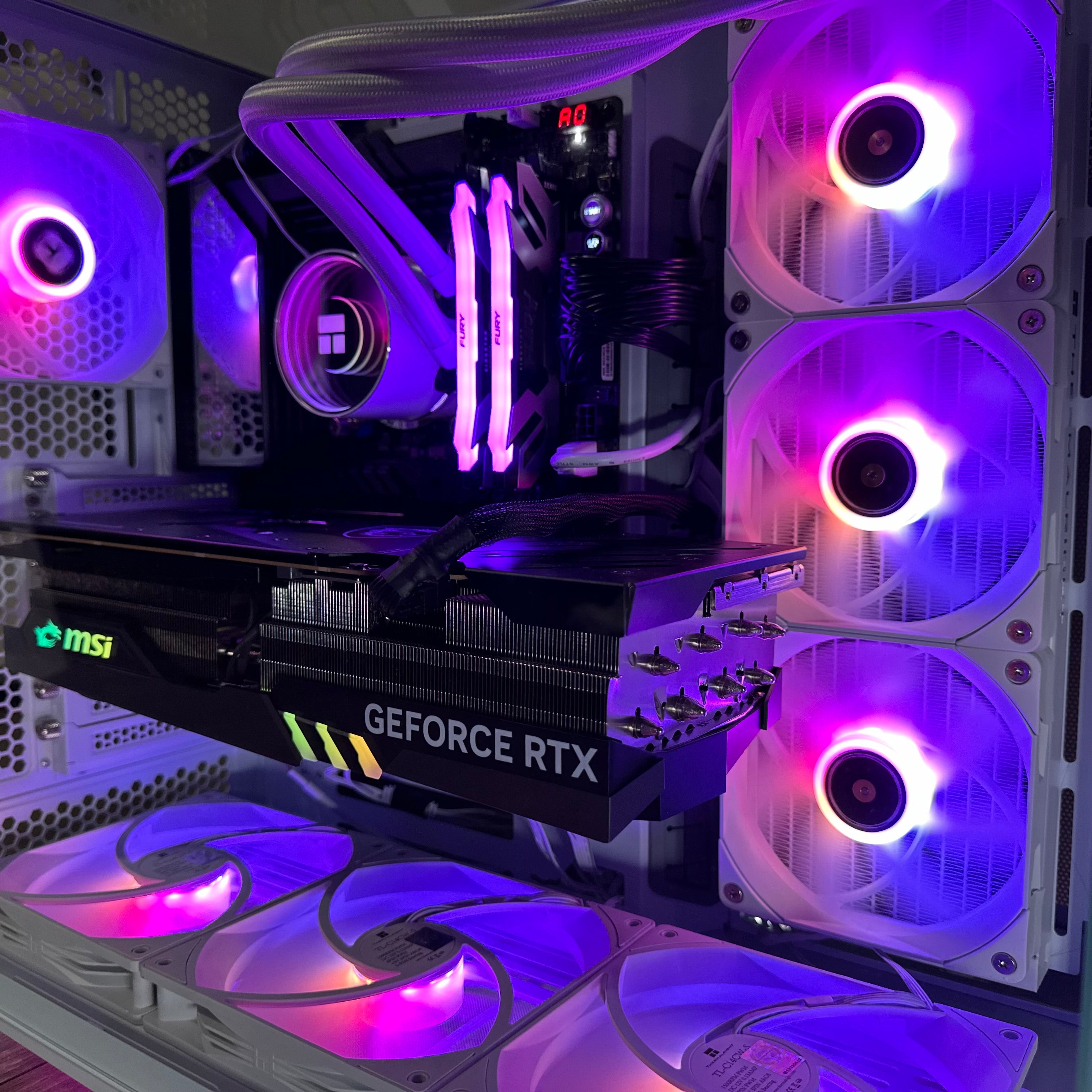 Top Tier Brand New High End 24-Core Gaming PC, ASUS ROG Maximus Hero, i9-14900K, RTX 4090 24GB, 64GB 6000mhz DDR5 RAM, 4TB NVME SSD, 8TB HDD (Options), WIFI + BT