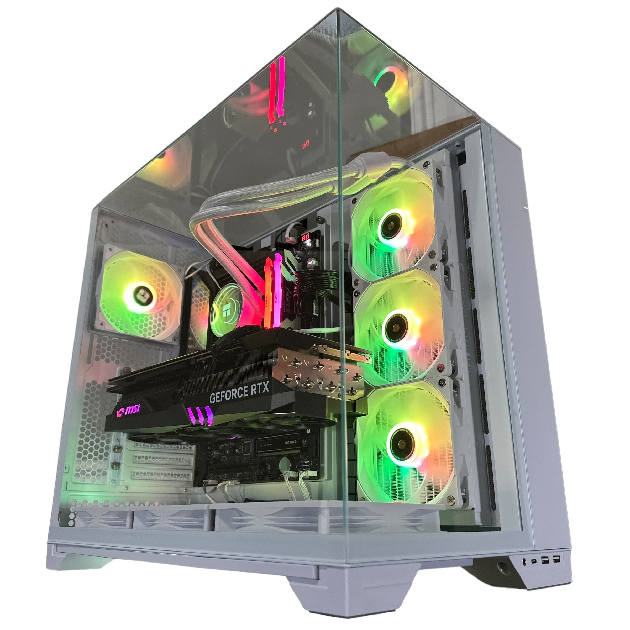 Top Tier Brand New High End 24-Core Gaming PC, ASUS ROG Maximus Hero, i9-14900K, RTX 4090 24GB, 64GB 6000mhz DDR5 RAM, 4TB NVME SSD, 8TB HDD (Options), WIFI + BT