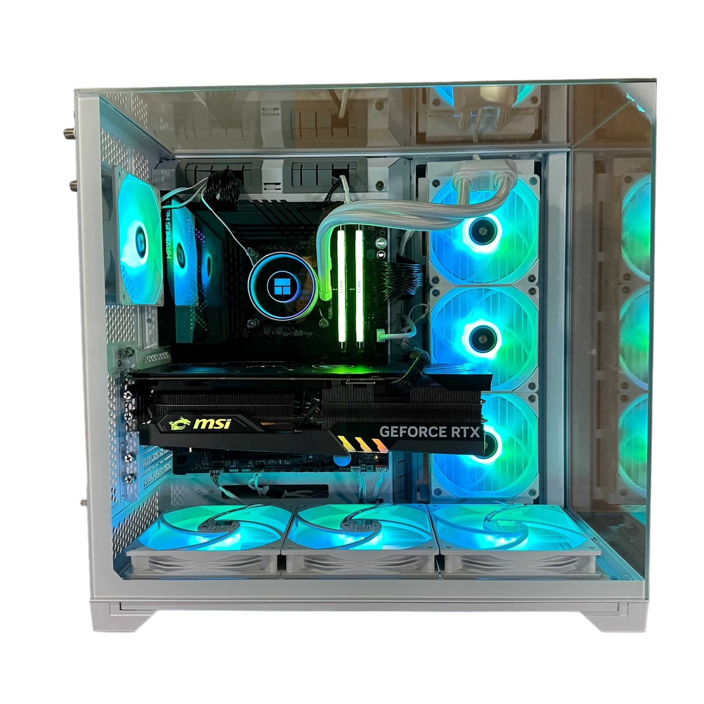 Top Tier Brand New High End 24-Core Gaming PC, ASUS ROG Maximus Hero, i9-14900K, RTX 4090 24GB, 64GB 6000mhz DDR5 RAM, 4TB NVME SSD, 8TB HDD (Options), WIFI + BT