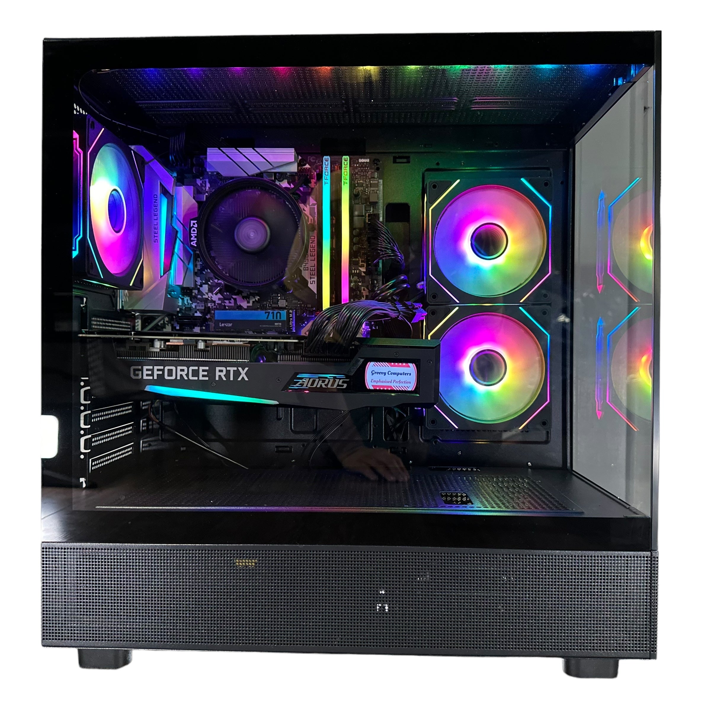 1080p Video Editing Ryzen 7 2700 Gaming PC | 8-Core | RX 6600 8GB | 16GB RAM | 1TB SSD | STEEL LEGEND™ | Brand New