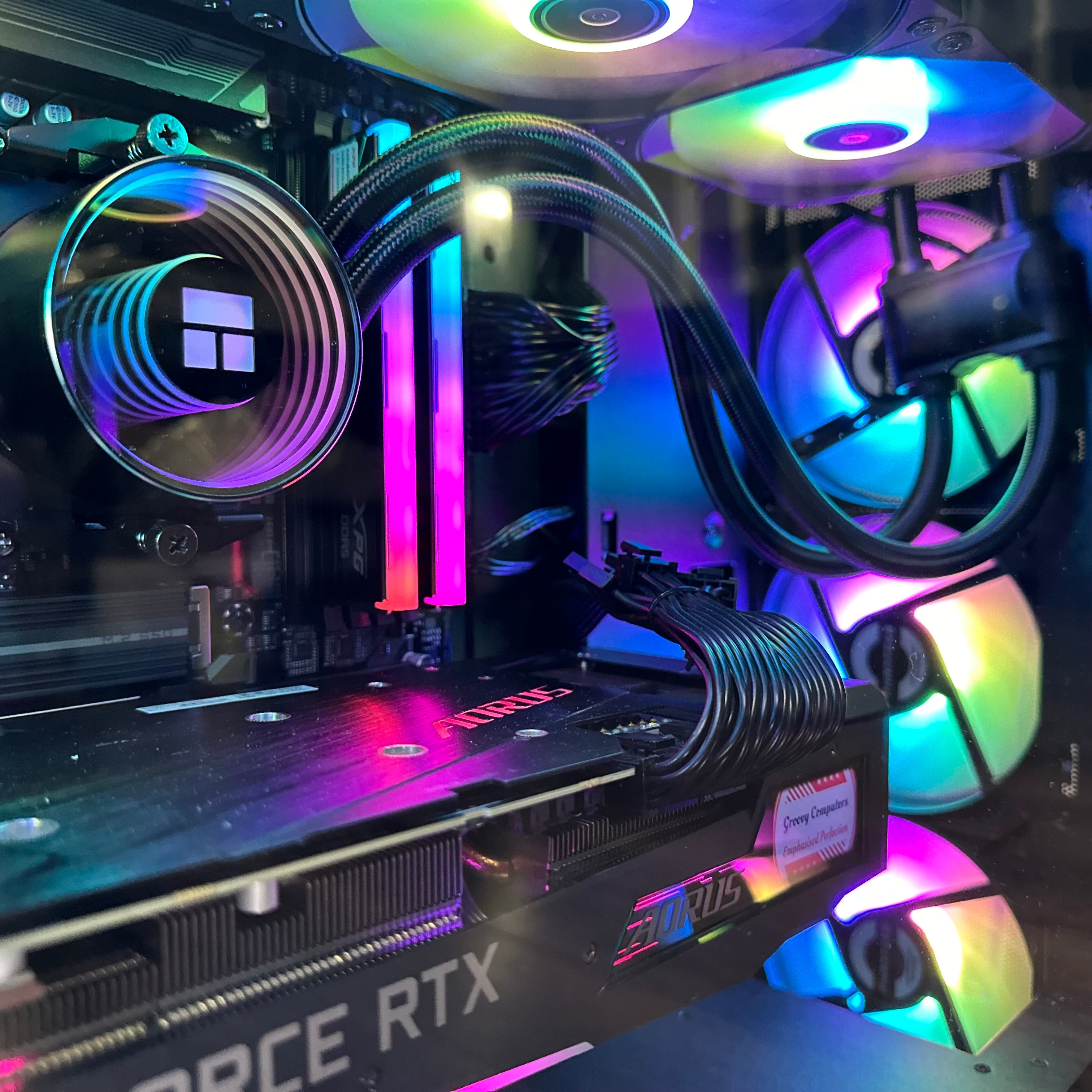 Brand New 12-Core High End Gaming PC, Aorus Ryzen 9 7900x, RTX 4070 / 4090 Options, 32GB 6400mhz DDR5 Ram, 2TB GEN 4 NVME SSD, WIFI + BT
