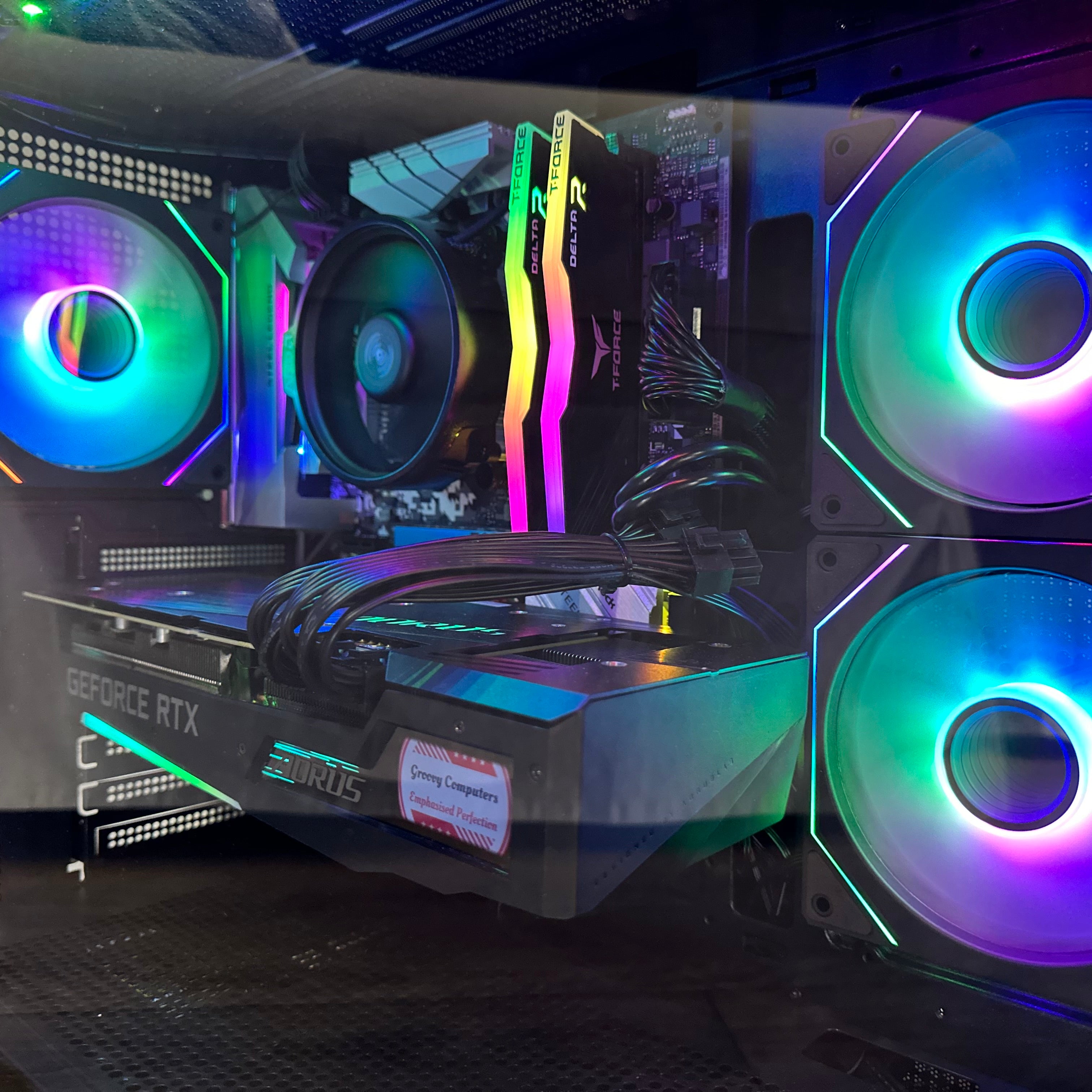 1080p Video Editing Ryzen 7 2700 Gaming PC | 8-Core | RX 6600 8GB | 16GB RAM | 1TB SSD | STEEL LEGEND™ | Brand New
