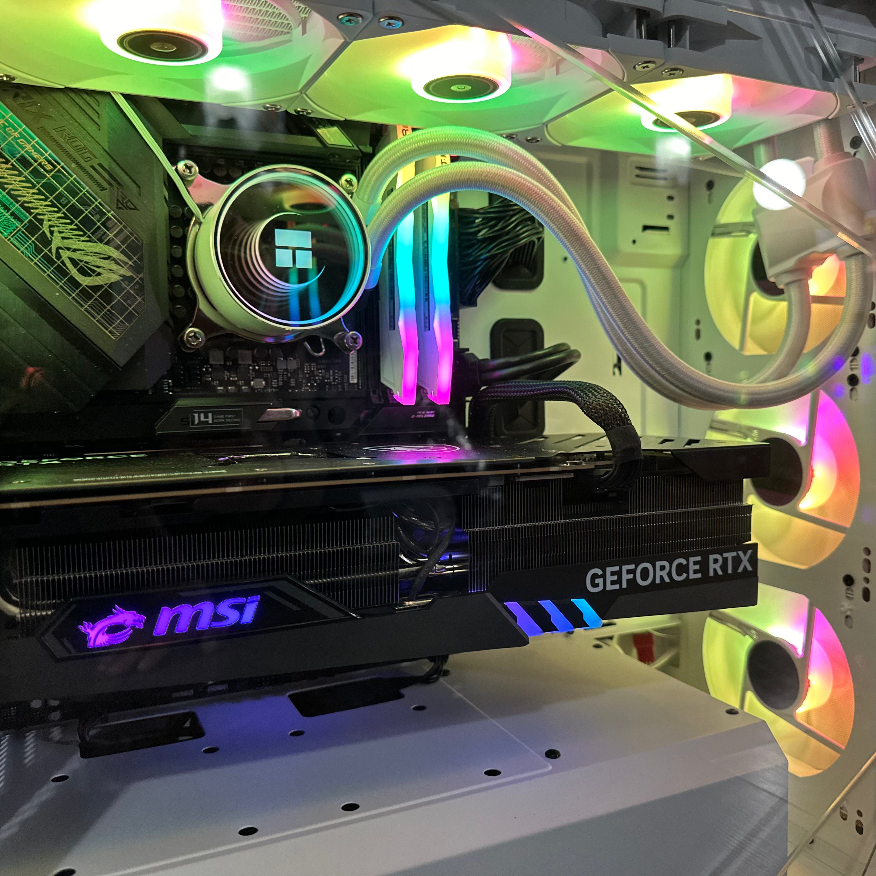 Top Tier Brand New High End 24-Core Gaming PC ASUS ROG, i9-13900KF, RTX 4090 24GB Options, 32GB 6400mhz DDR5 RAM, 2TB NVME SSD, WIFI + BT