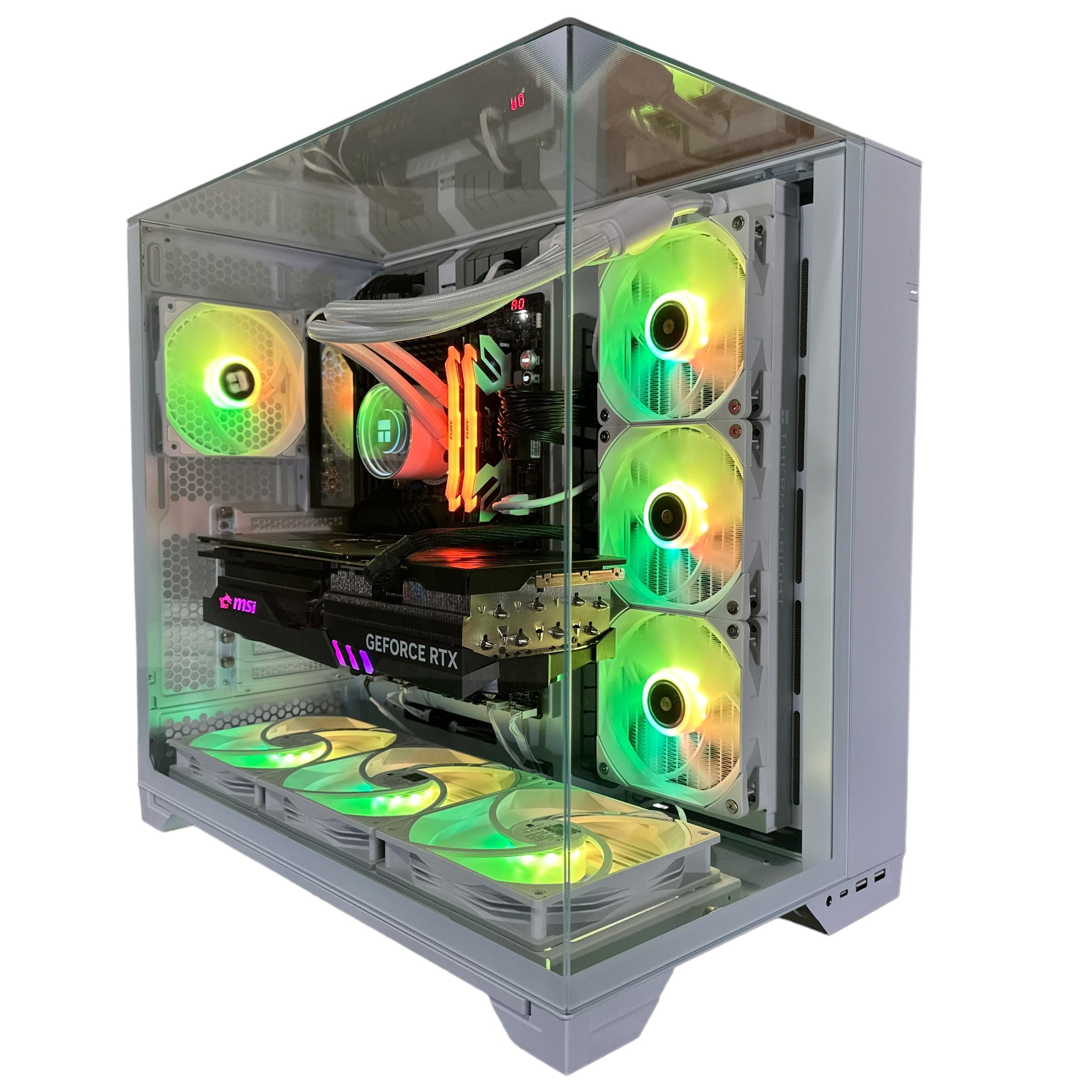 Top Tier Brand New High End 24-Core Gaming PC, ASUS ROG Maximus Hero, i9-14900K, RTX 4090 24GB, 64GB 6000mhz DDR5 RAM, 4TB NVME SSD, 8TB HDD (Options), WIFI + BT